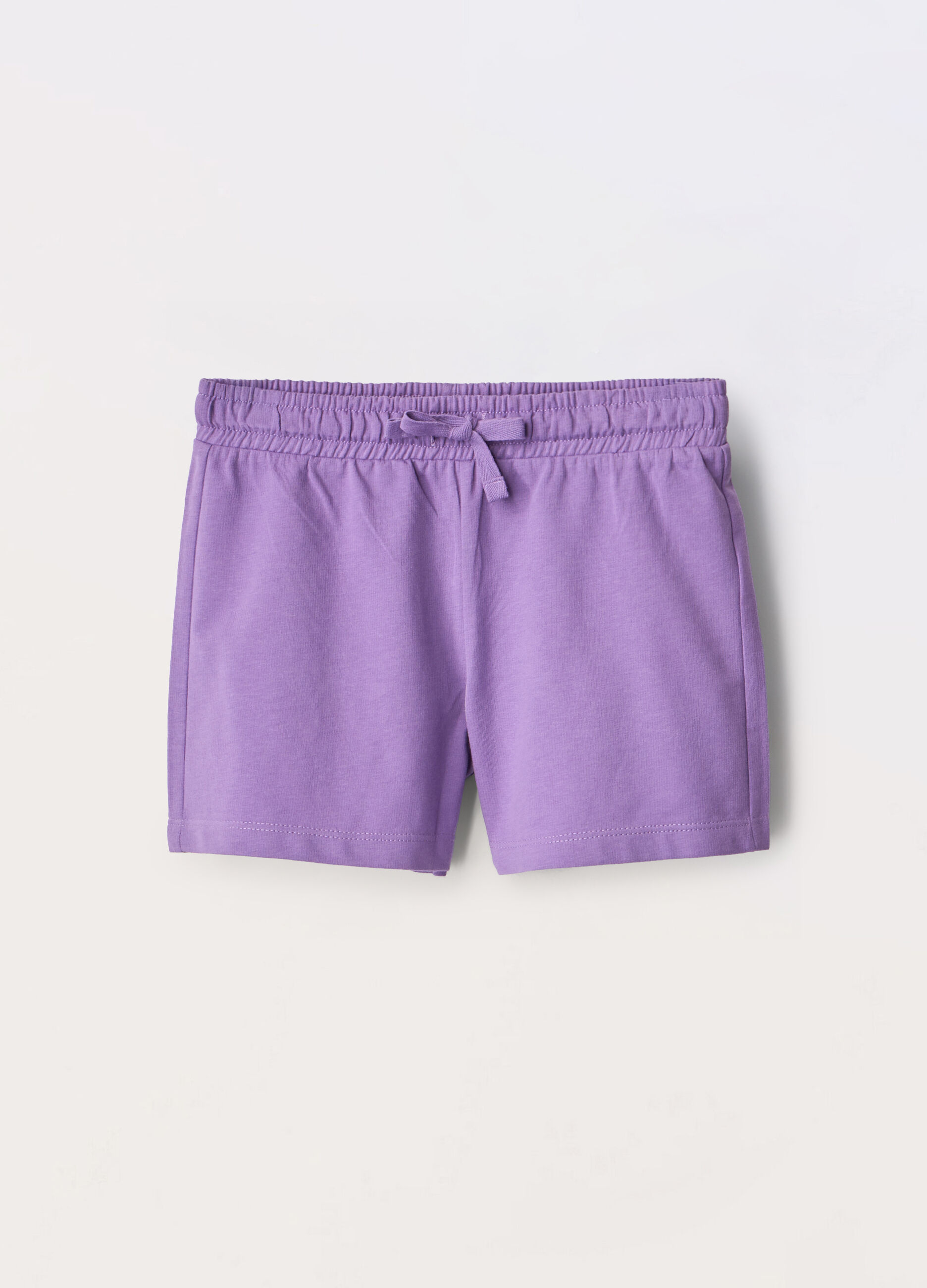 Shorts in french terry di puro cotone ragazza_0