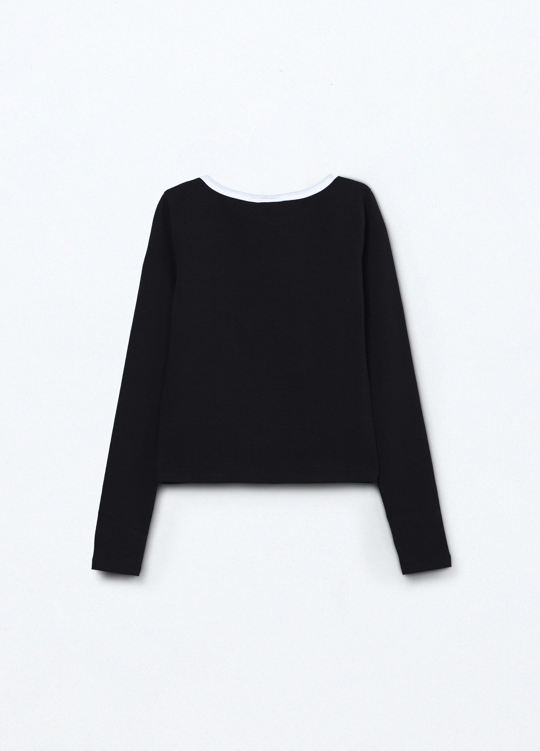 T-shirt in jersey di cotone stretch ragazza_1