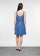 Abito corto fitted in denim di puro cotone donna_1