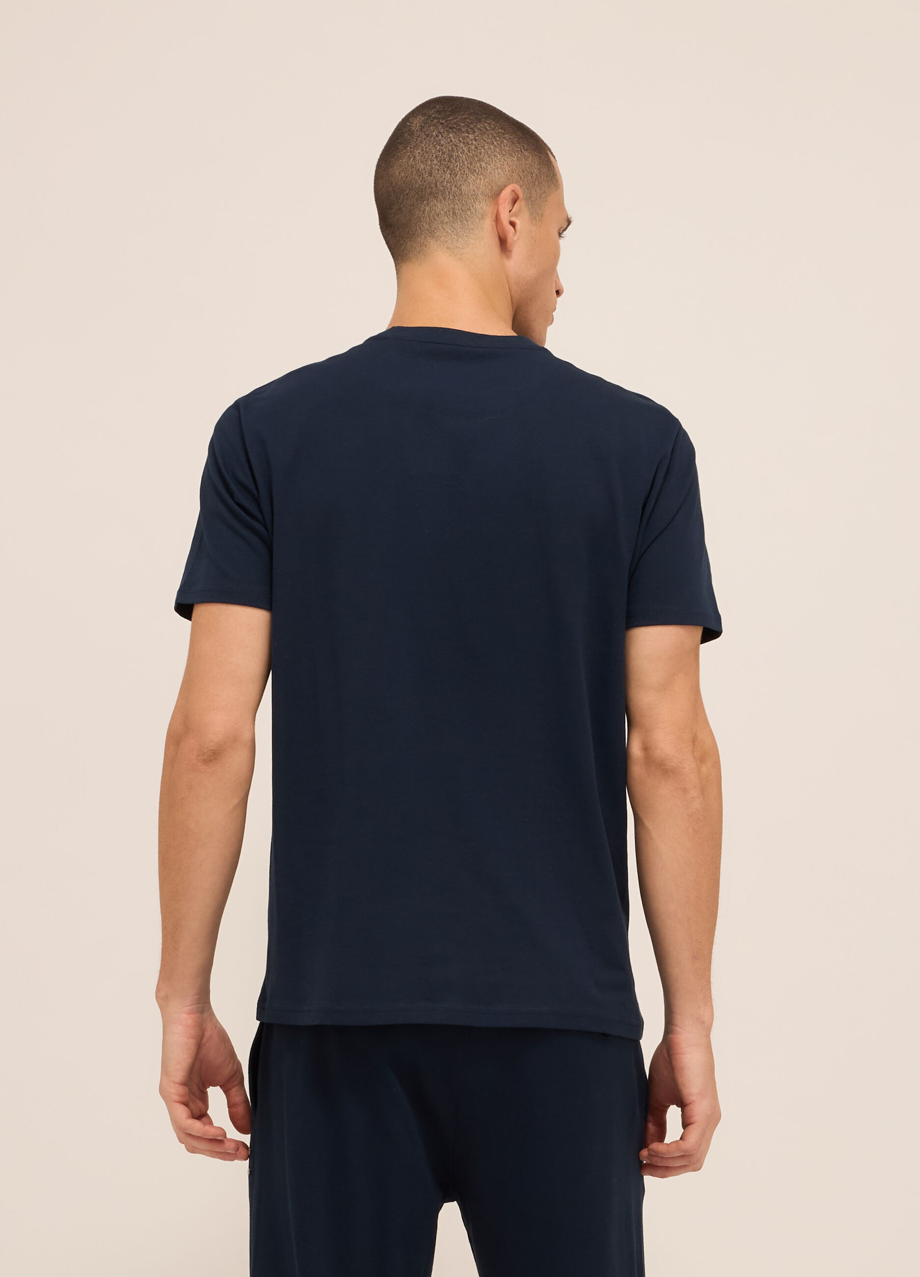 T-shirt sportiva in puro cotone uomo_1