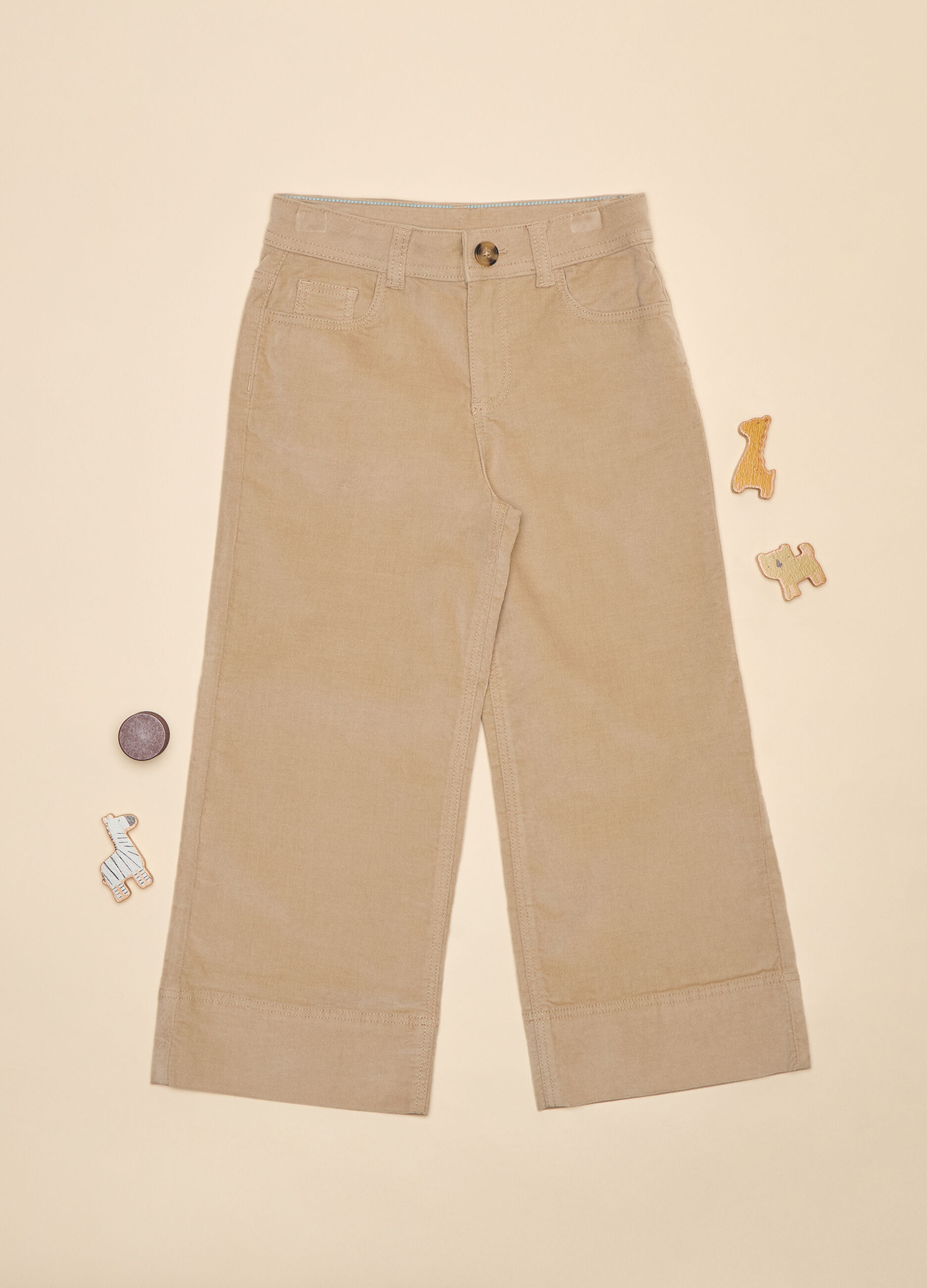 Pantaloni velour di cotone stretch_0