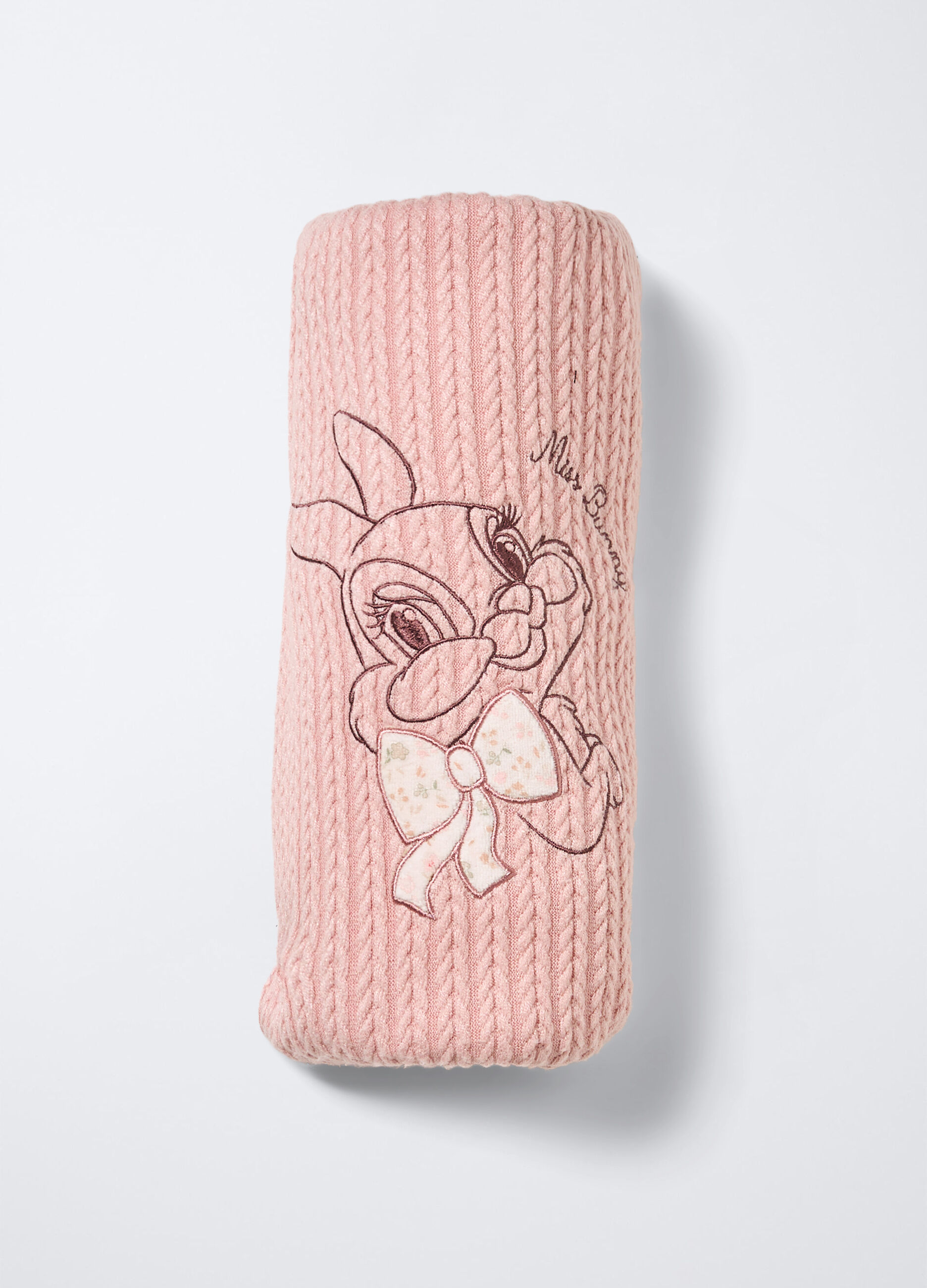 Coperta velour Disney a treccia neonata_2