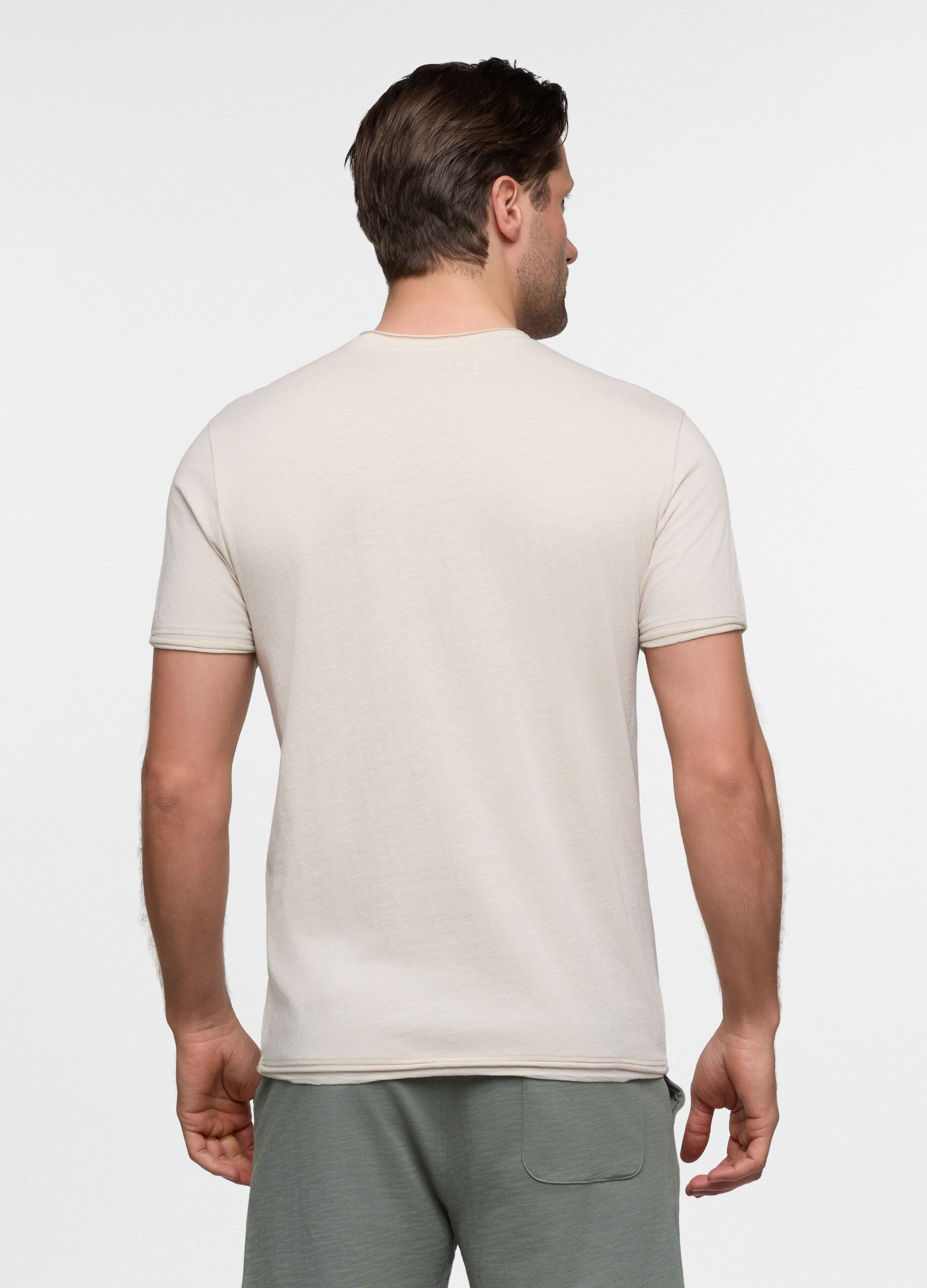 T-shirt in cotone con taschino uomo