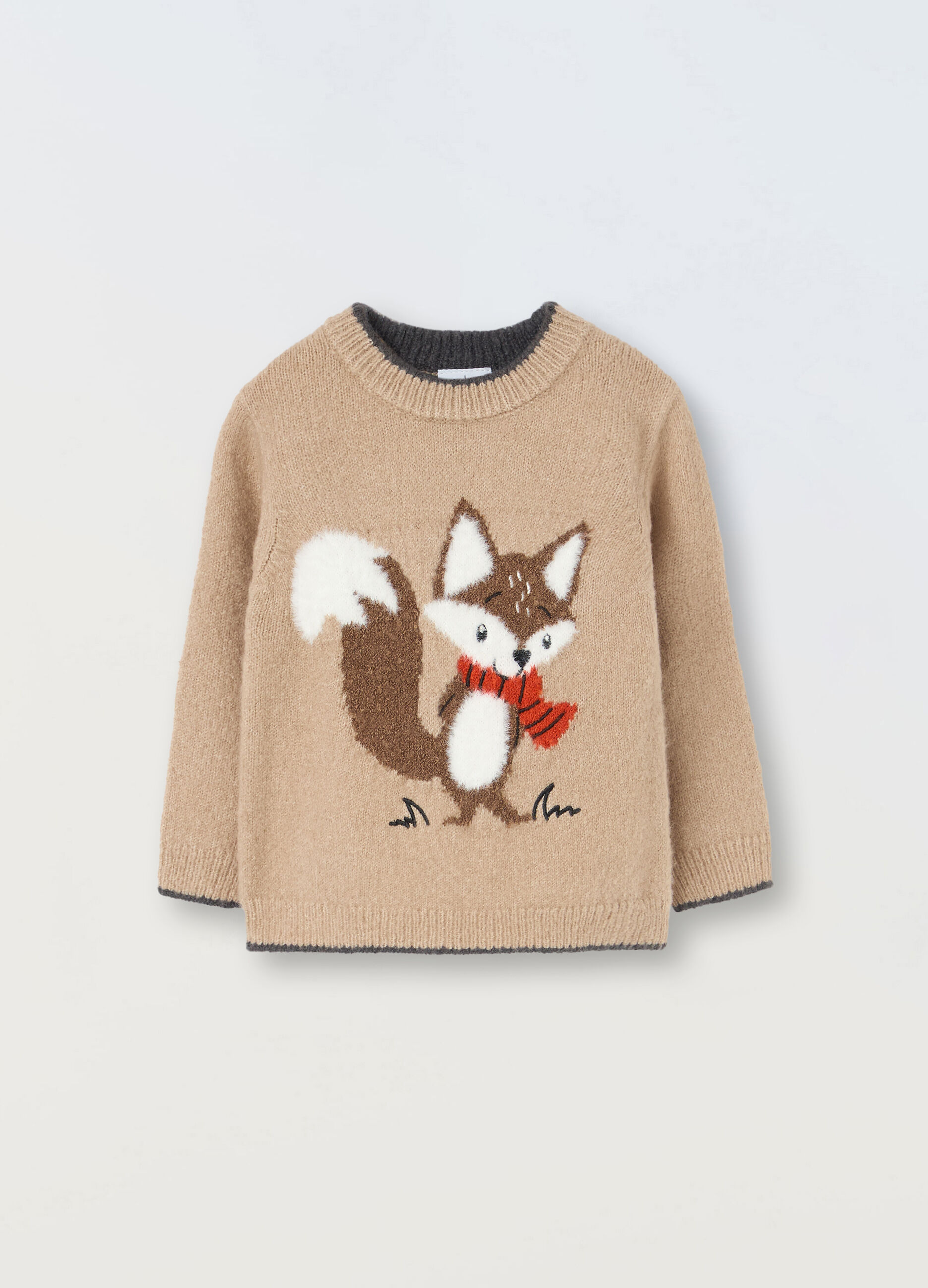 Tricot con lavorazione jacquard neonato_0