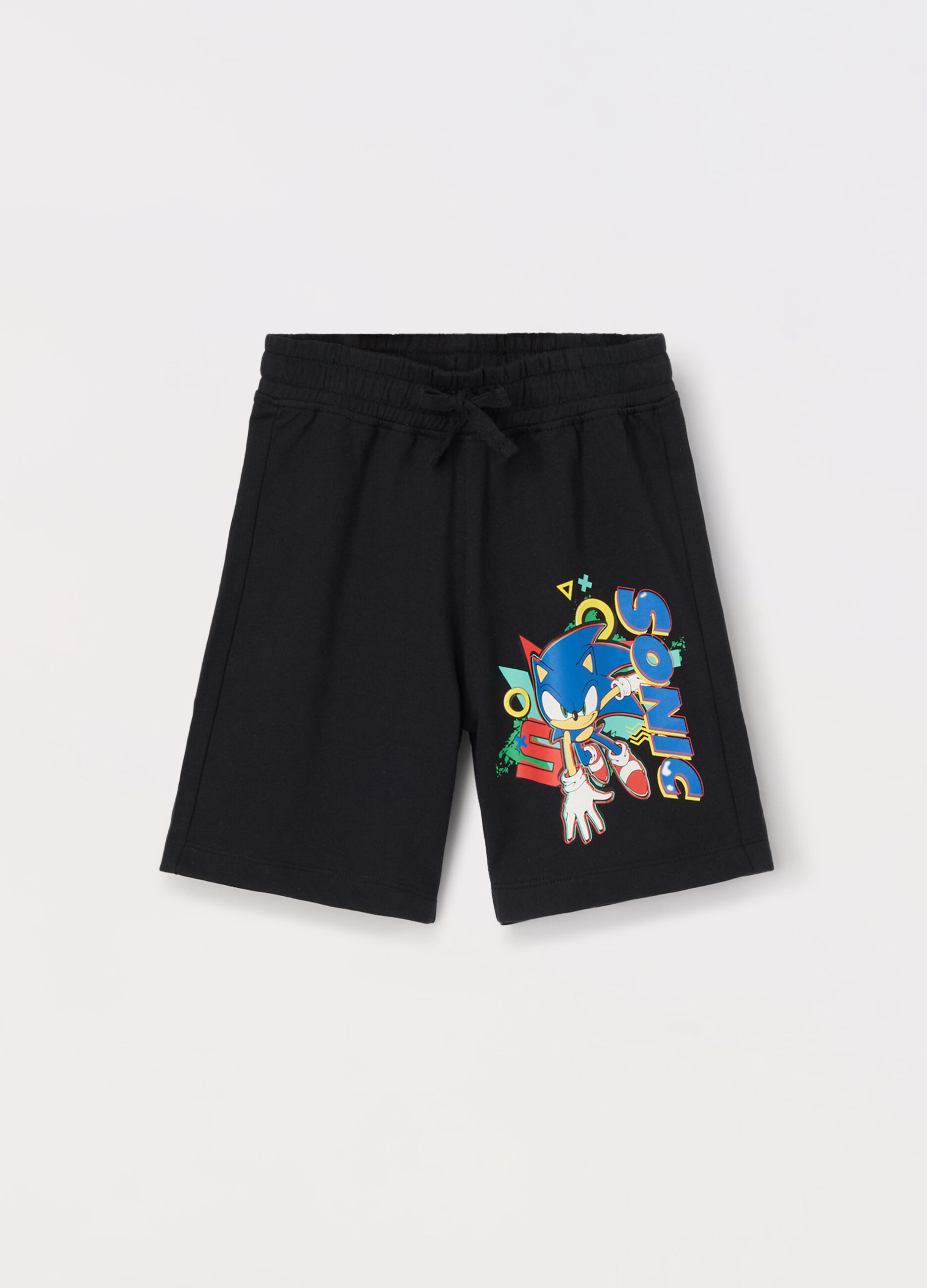 Shorts in french terry di puro cotone bambino_0