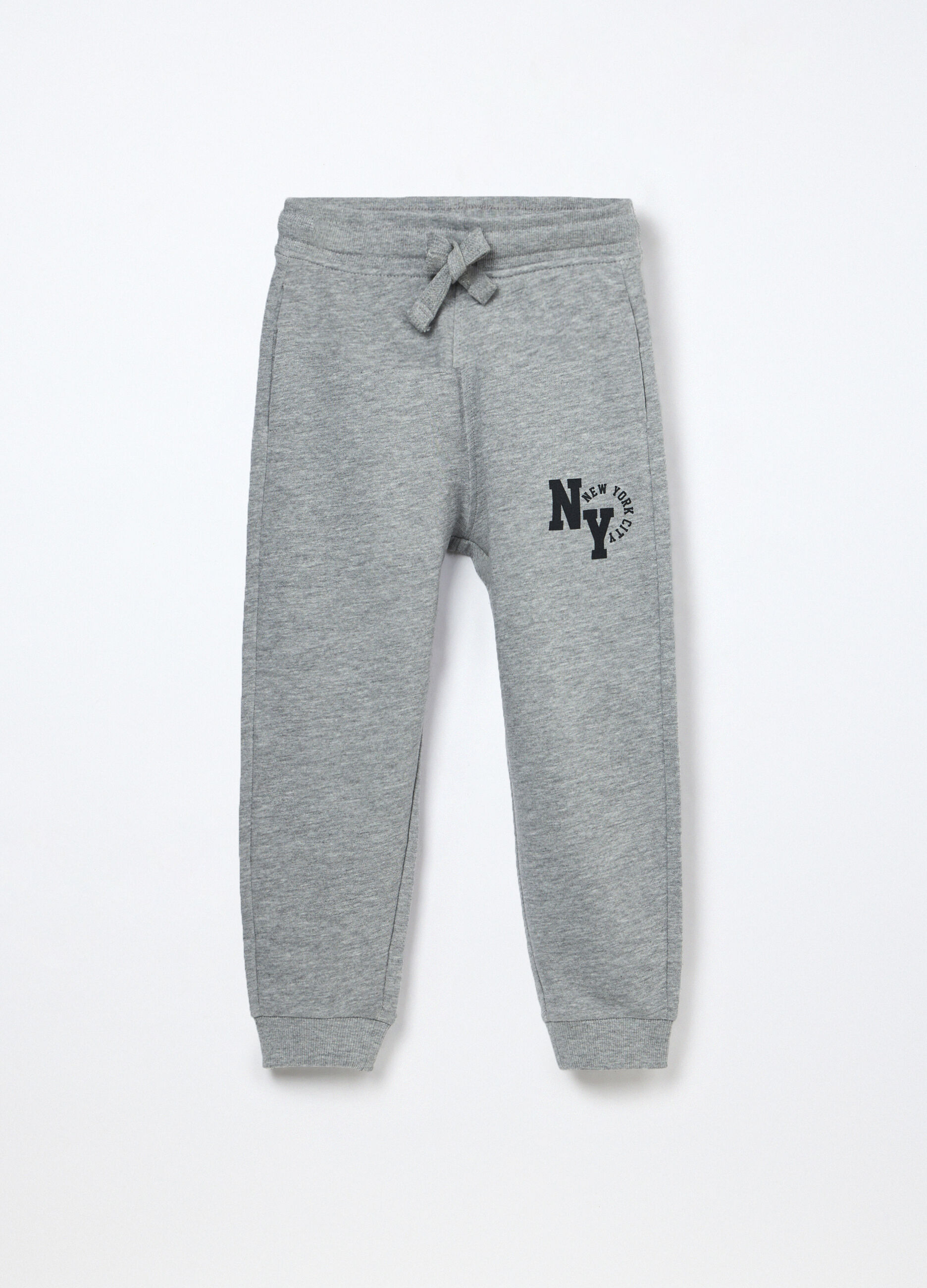 Jogger in french terry di puro cotone bambino_0
