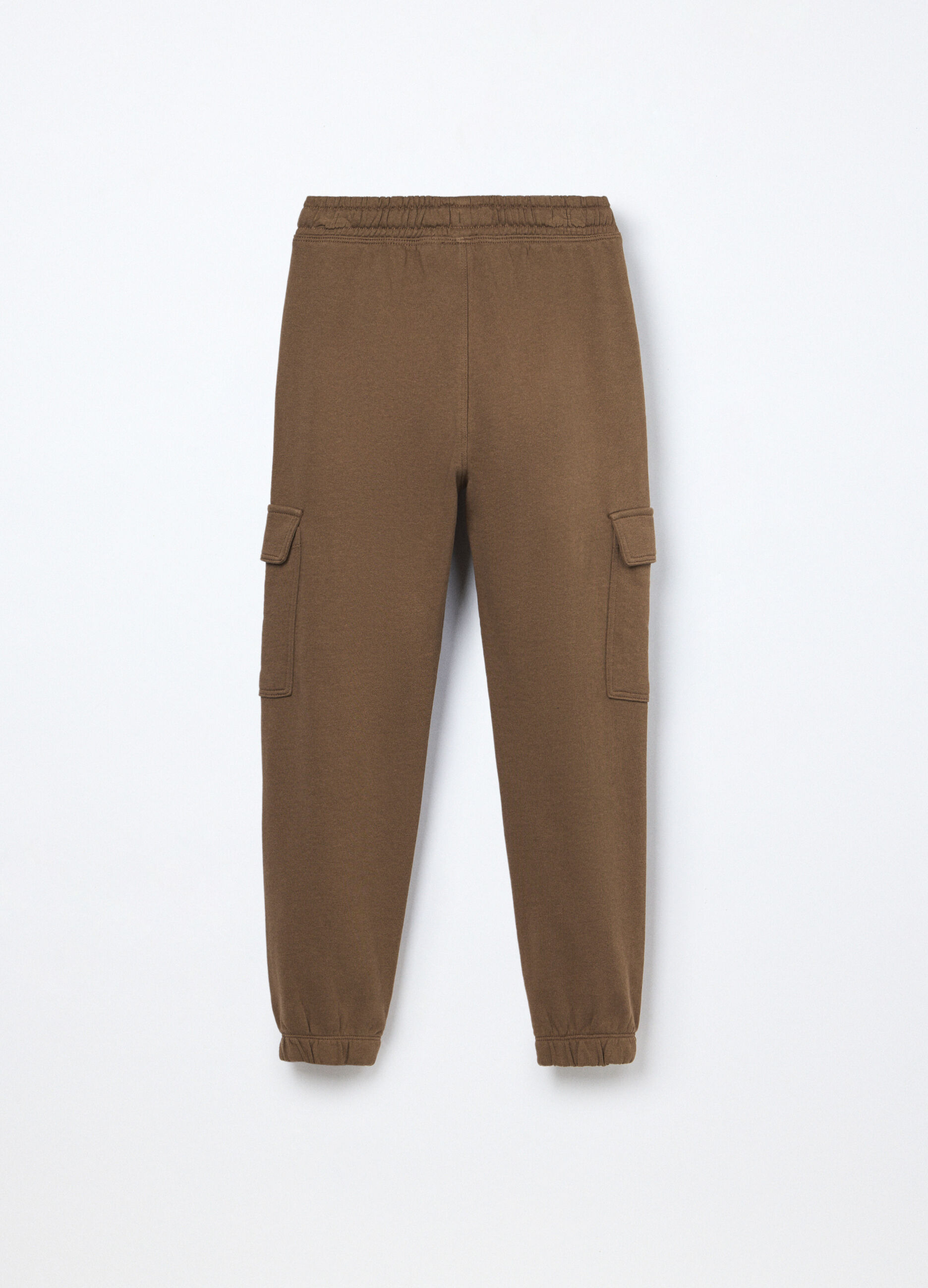 Jogger cargo in french terry di puro cotone ragazzo_1