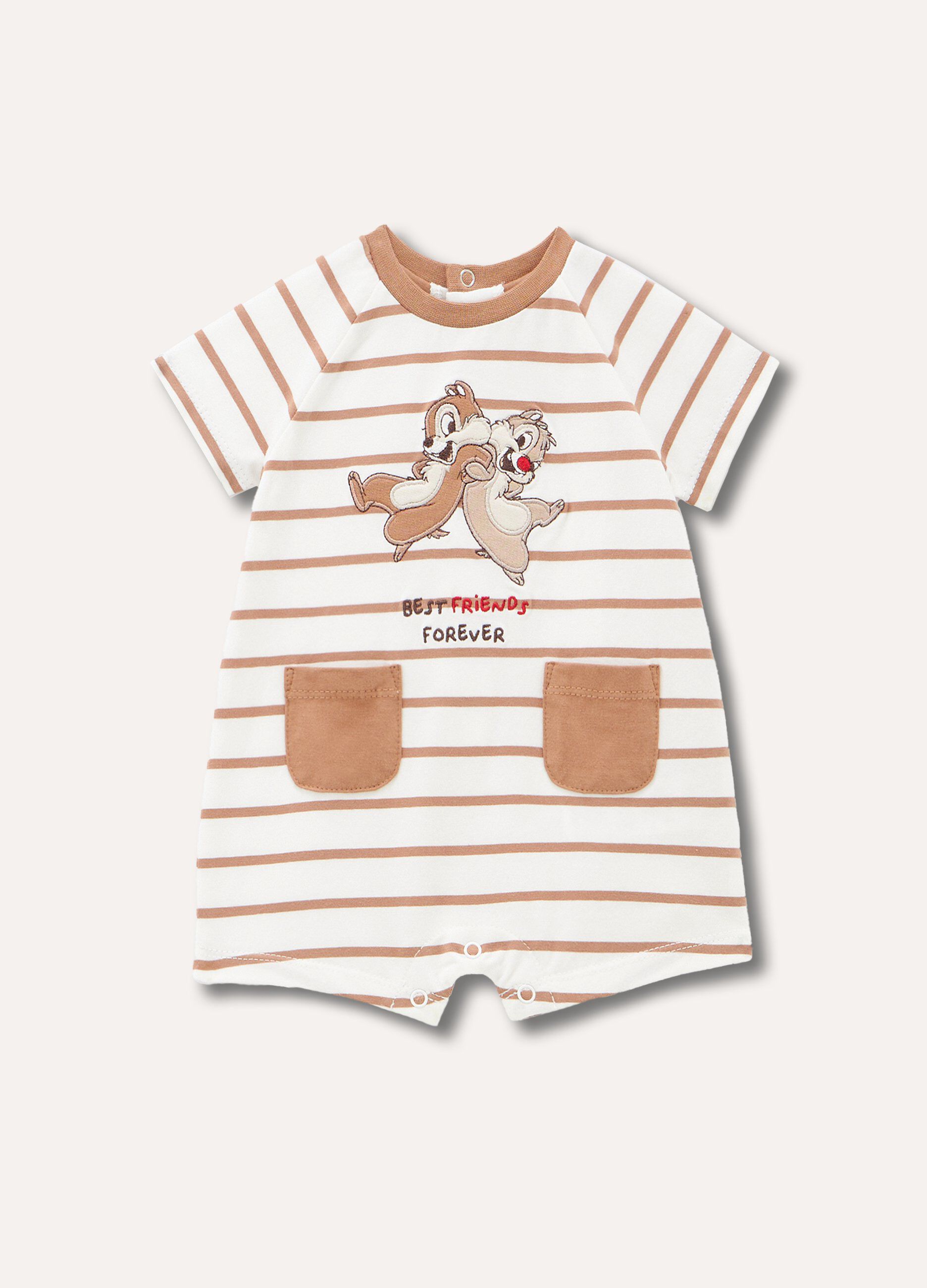 Pagliaccetto in cotone stretch neonato_0