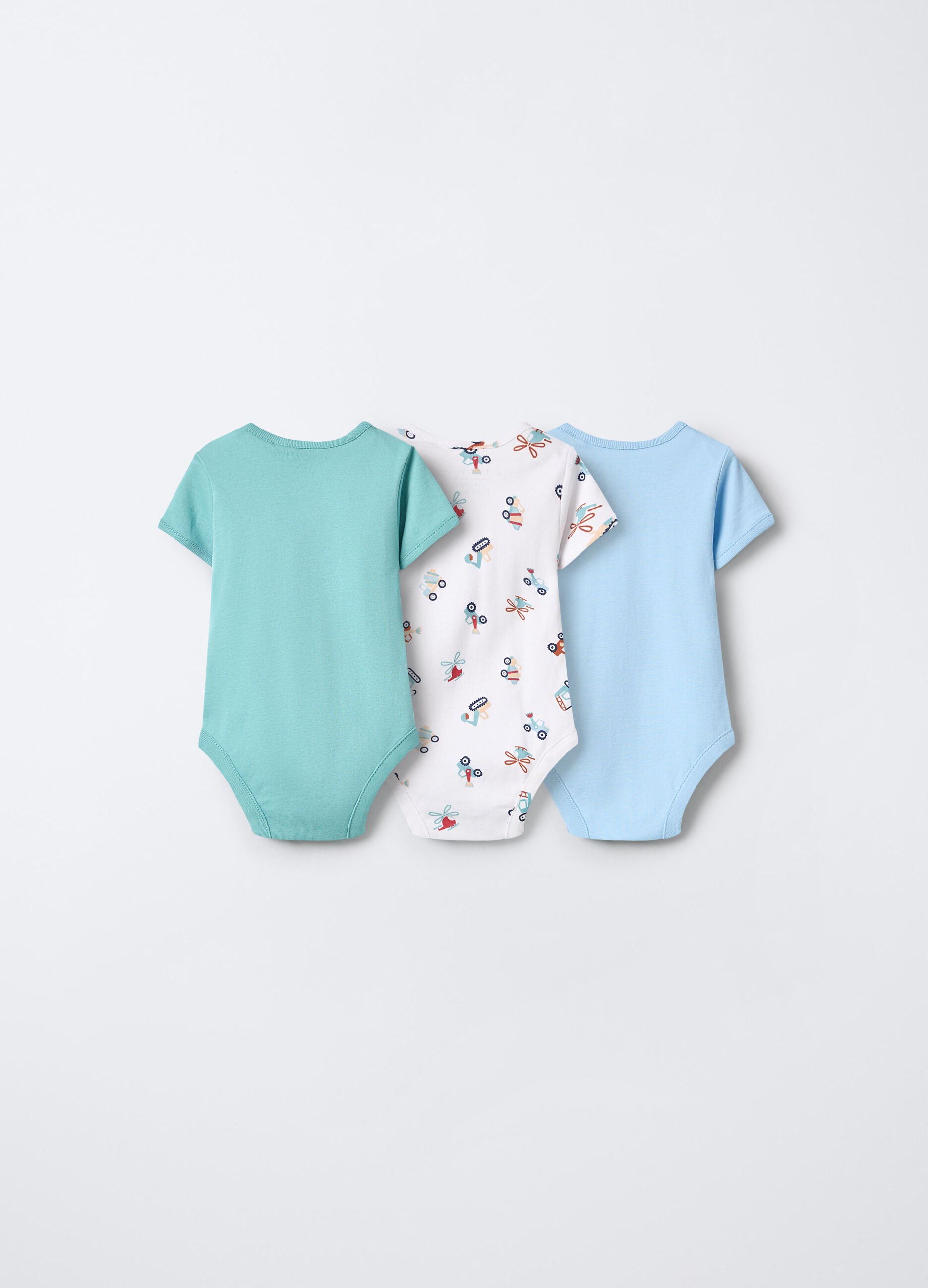 Pack 3 body in interlock di puro cotone neonato_1