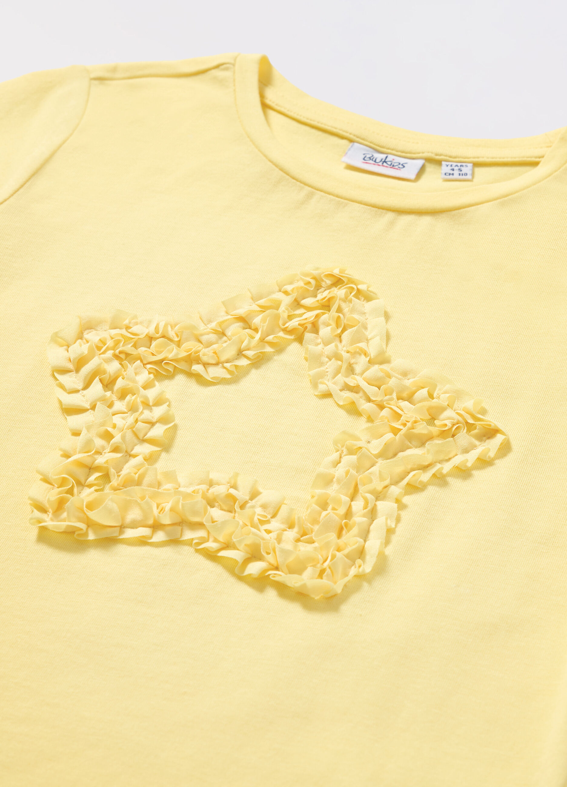 T-shirt in jersey di cotone stretch bambina_1
