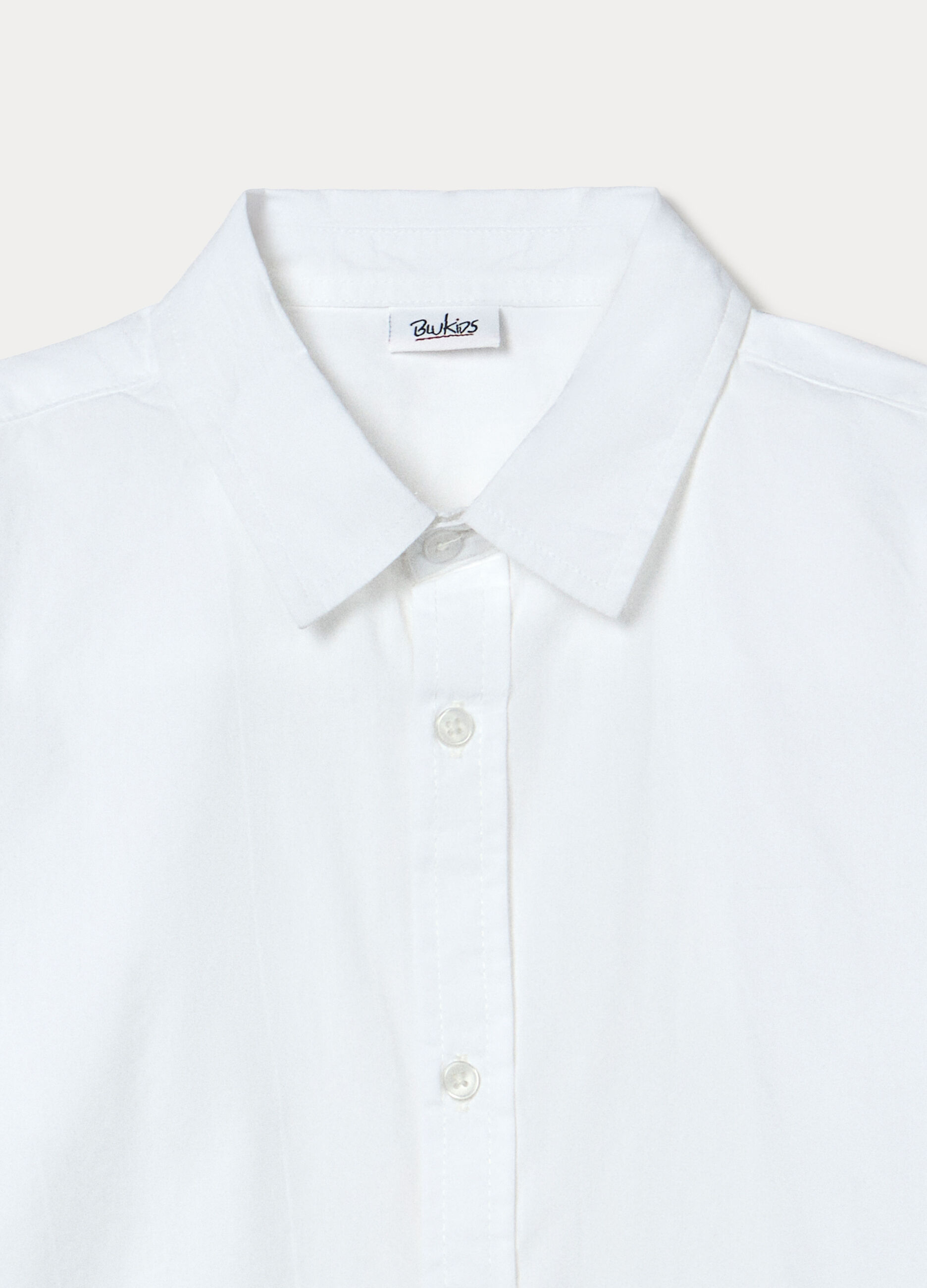 Camicia in popeline di puro cotone regular fit ragazzo_2