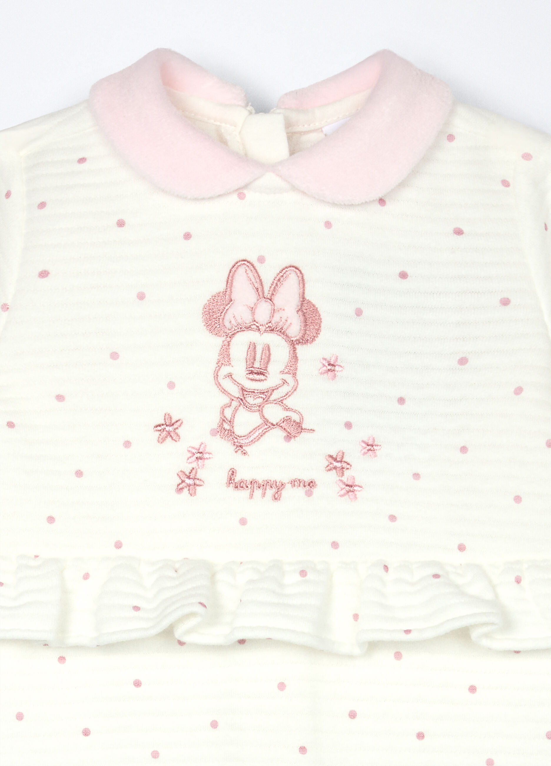 Tutina a pois misto cotone neonata_2