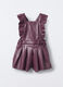 Vestito salopette con rouches bimba_0