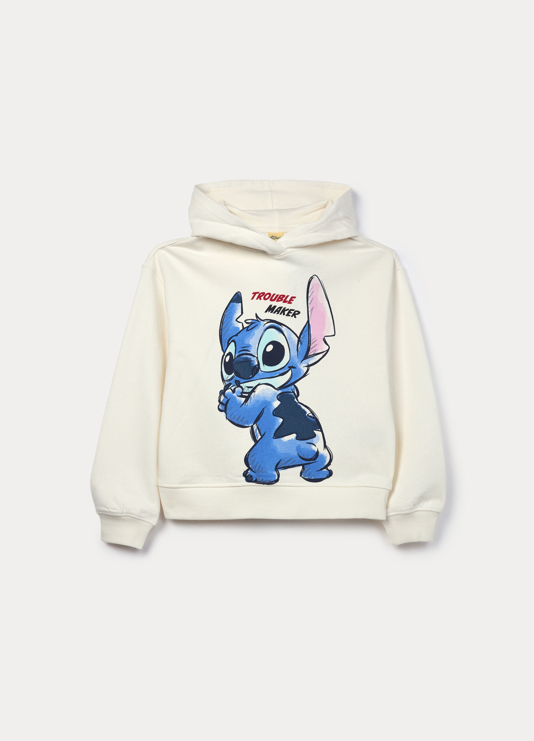 Felpa in french terry di puro cotone ragazza_0