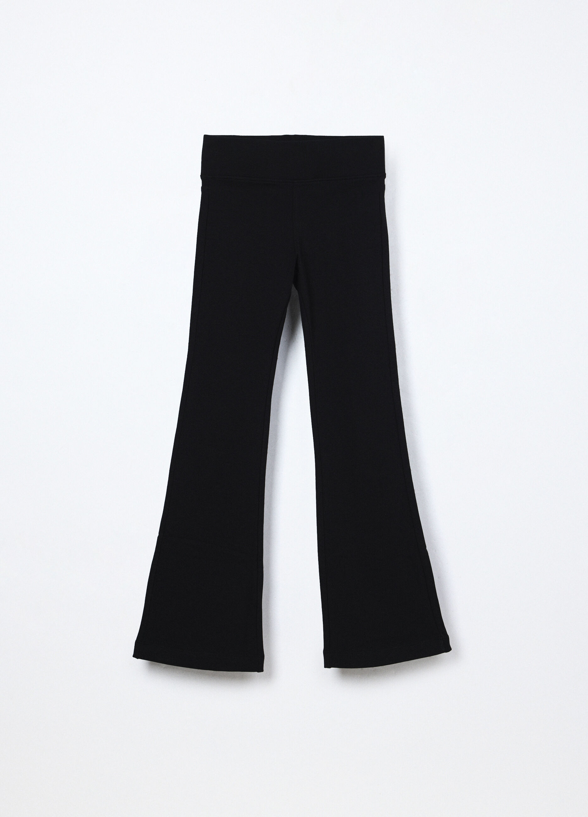 Treggings flare fit in cotone stretch ragazza_0