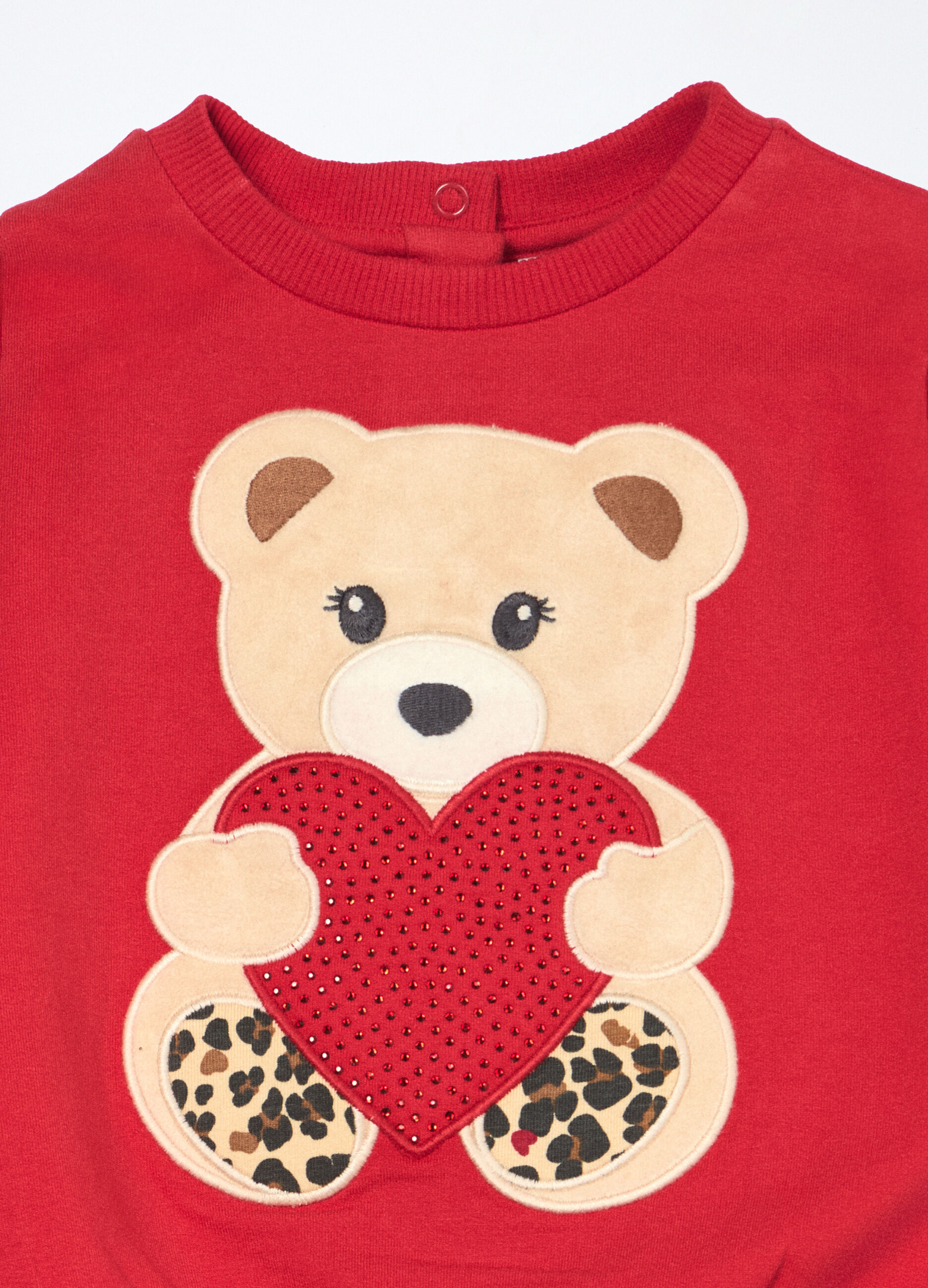 Jogging set in french terry di cotone stretch neonata_2