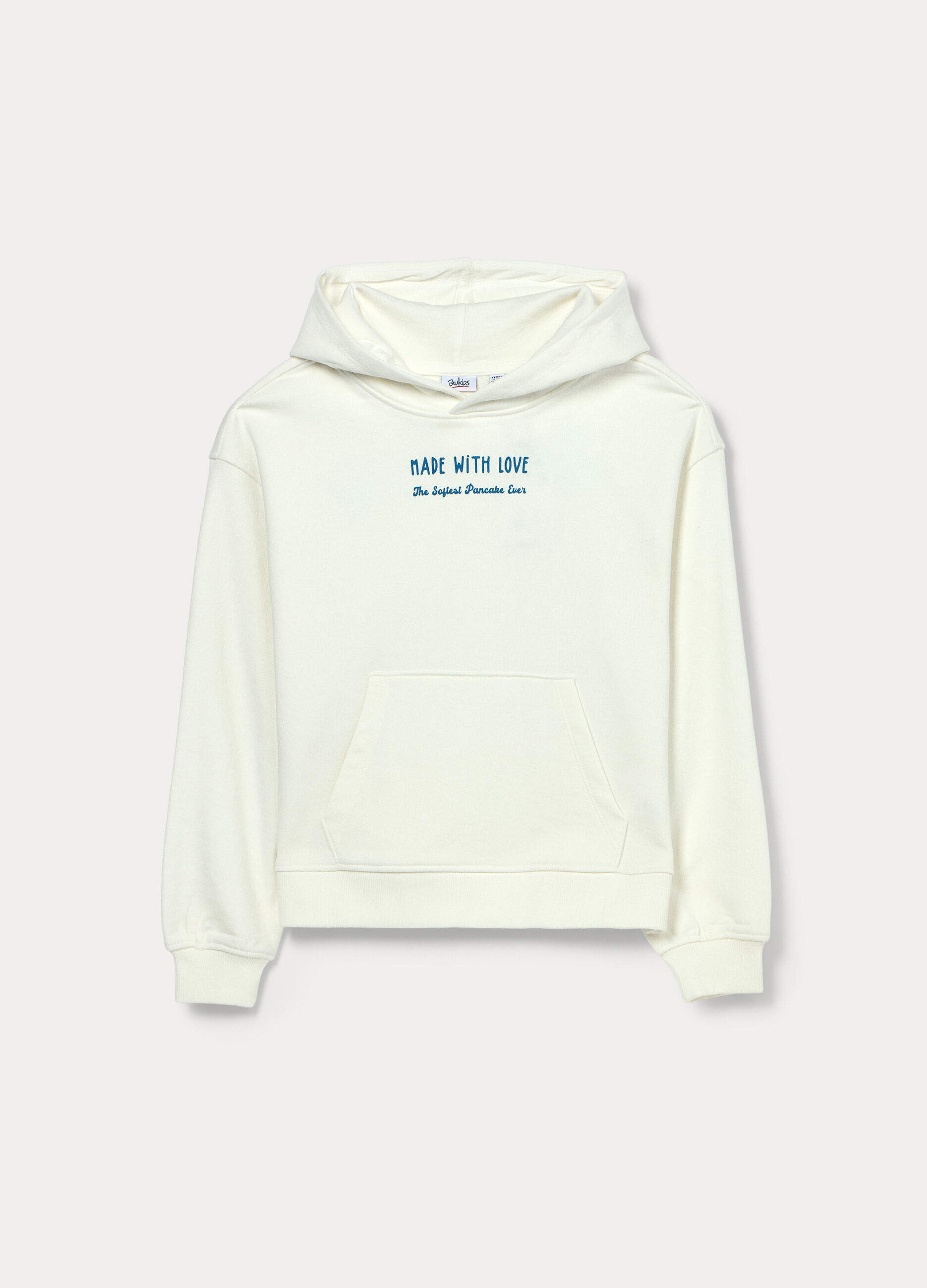 Felpa in french terry di misto cotone ragazza_0