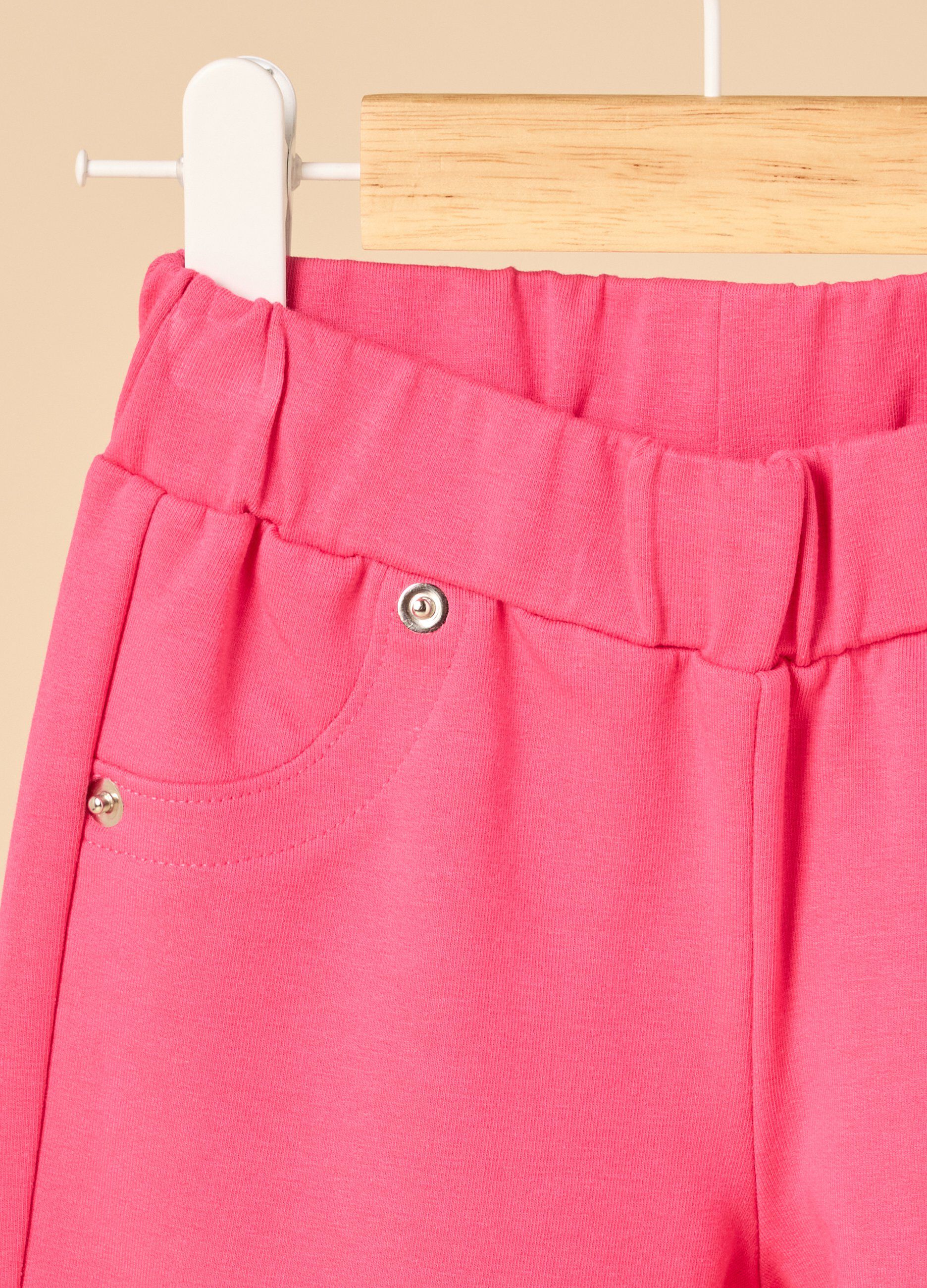Pantaloni flare fit IANA in cotone stretch bambina_1