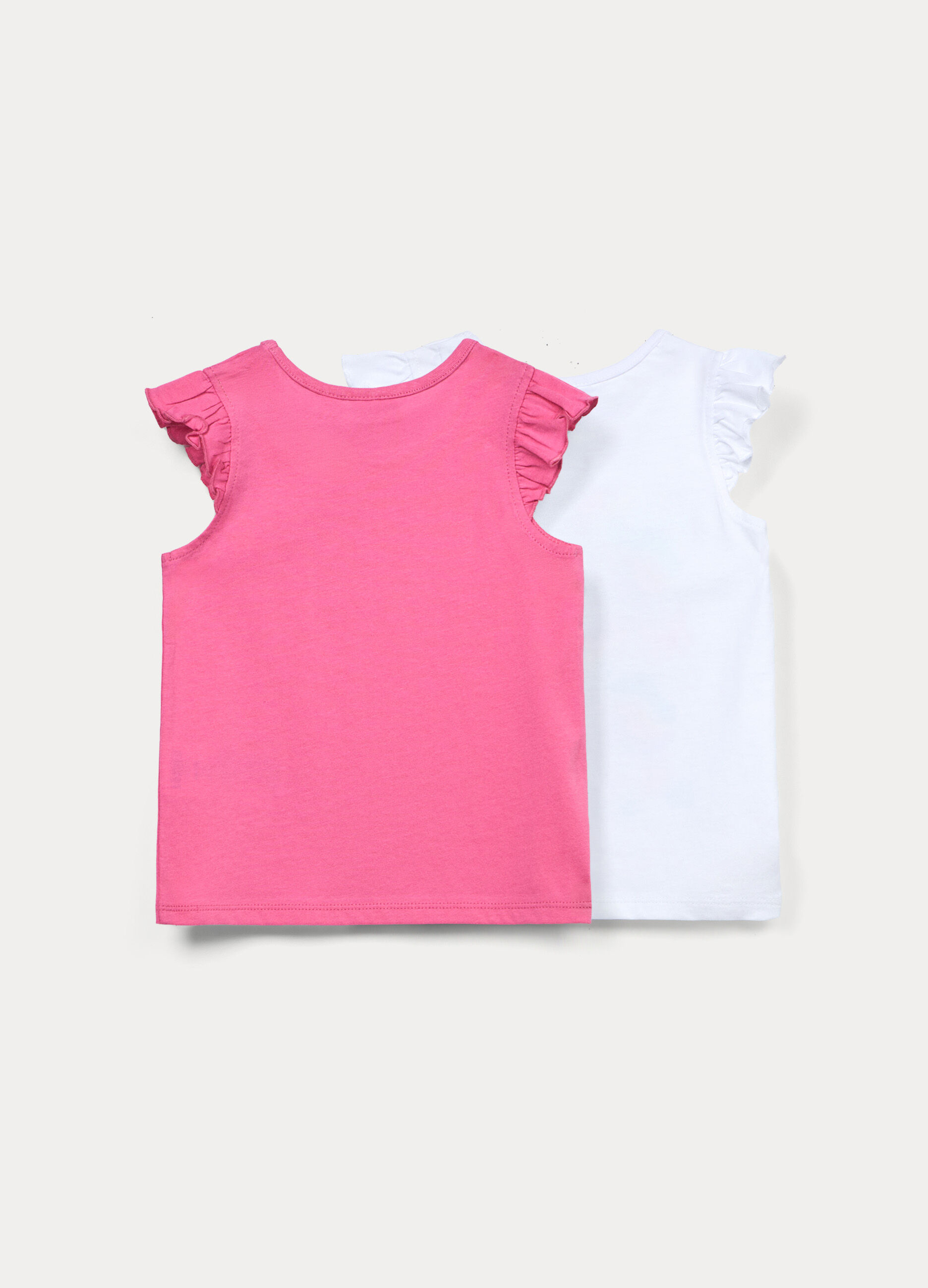 Pack 2 canotte in jersey di puro cotone bimba_1