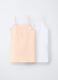 Pack 2 canotte in jersey di cotone stretch ragazza_0