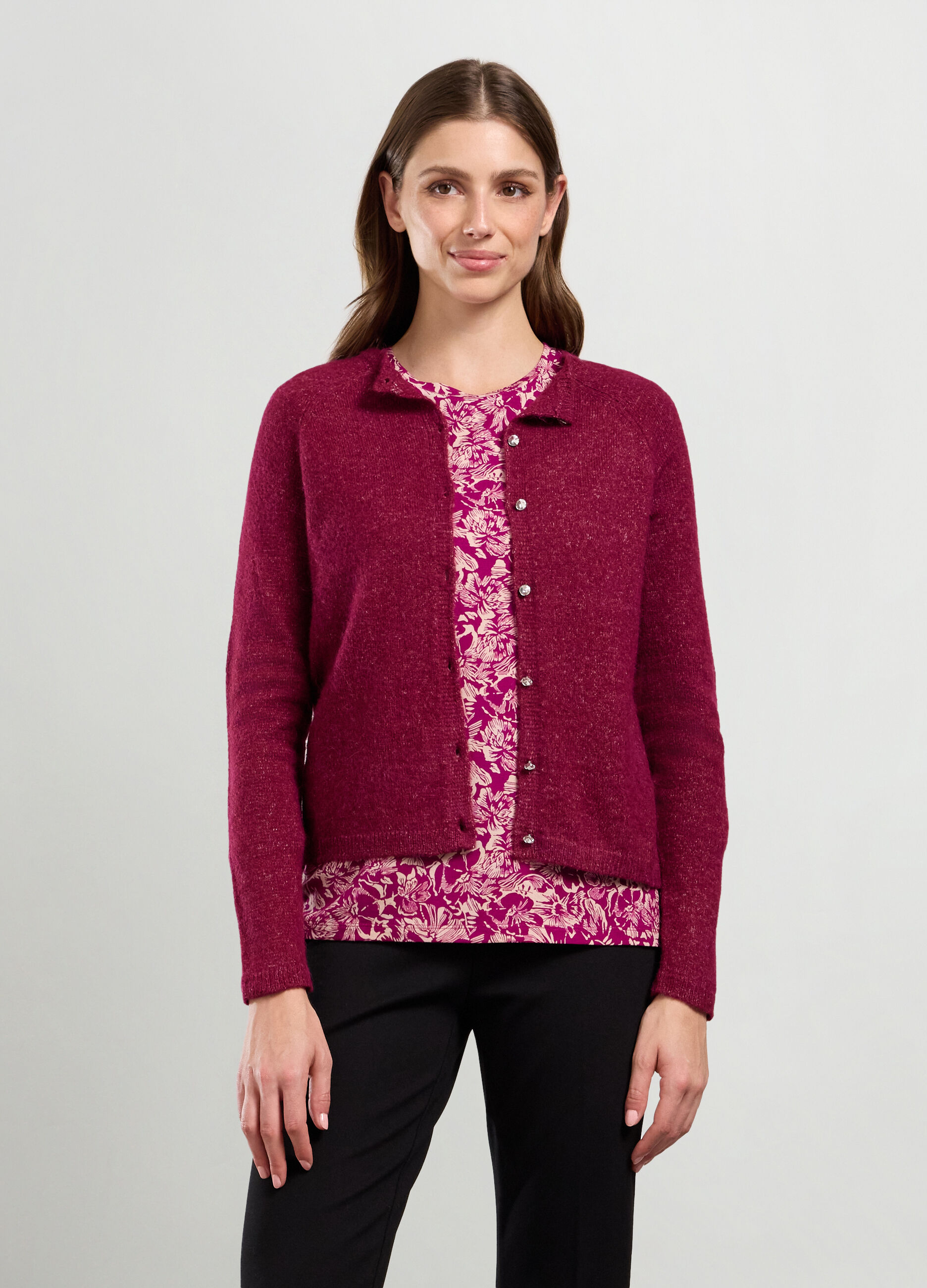 Cardigan in misto lana di alpaca donna_0