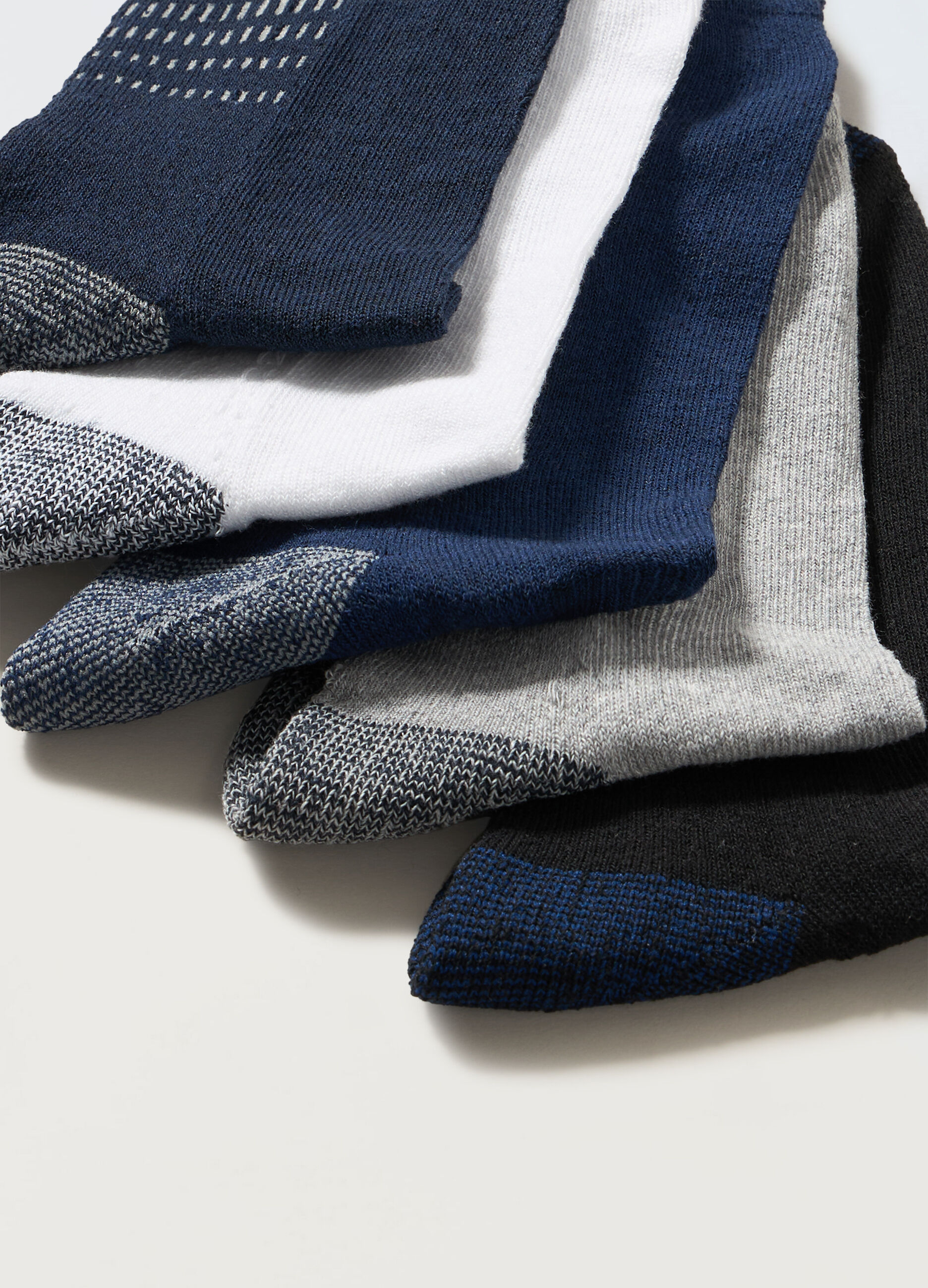 5 pack calzini sportivi in misto cotone uomo