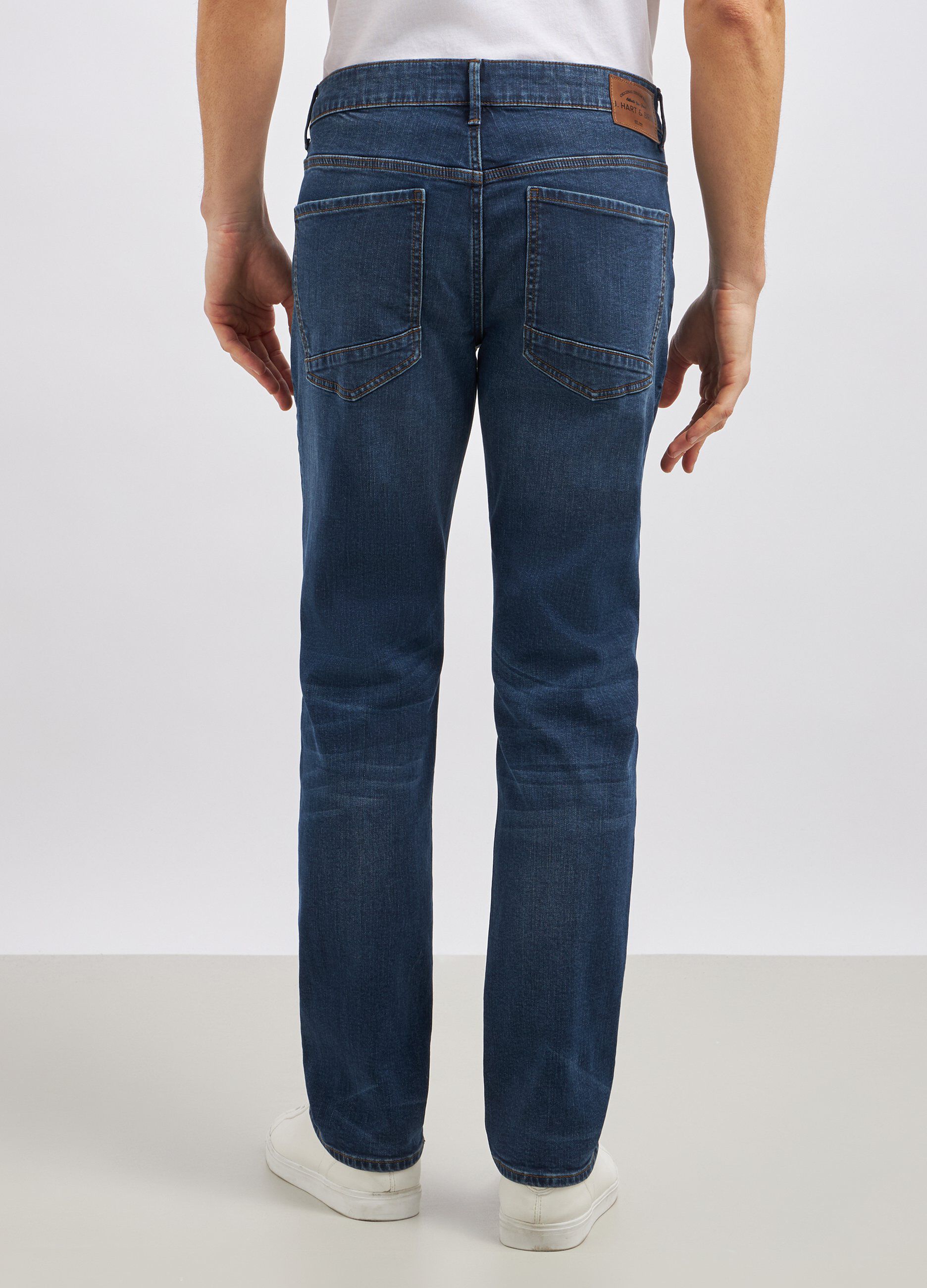 Pantaloni in denim di cotone stretch uomo_2