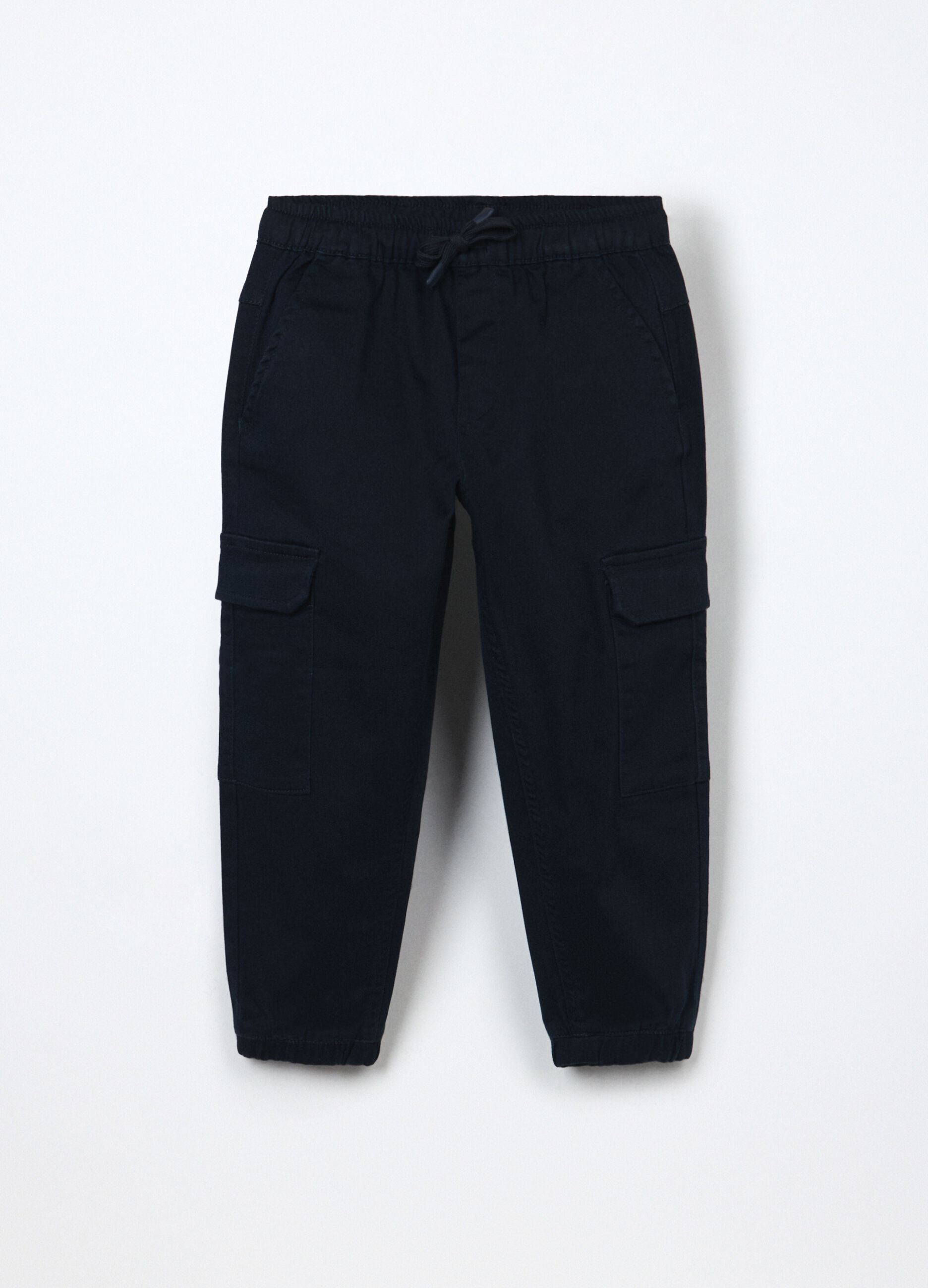 Pantaloni cargo misto cotone bambino_0