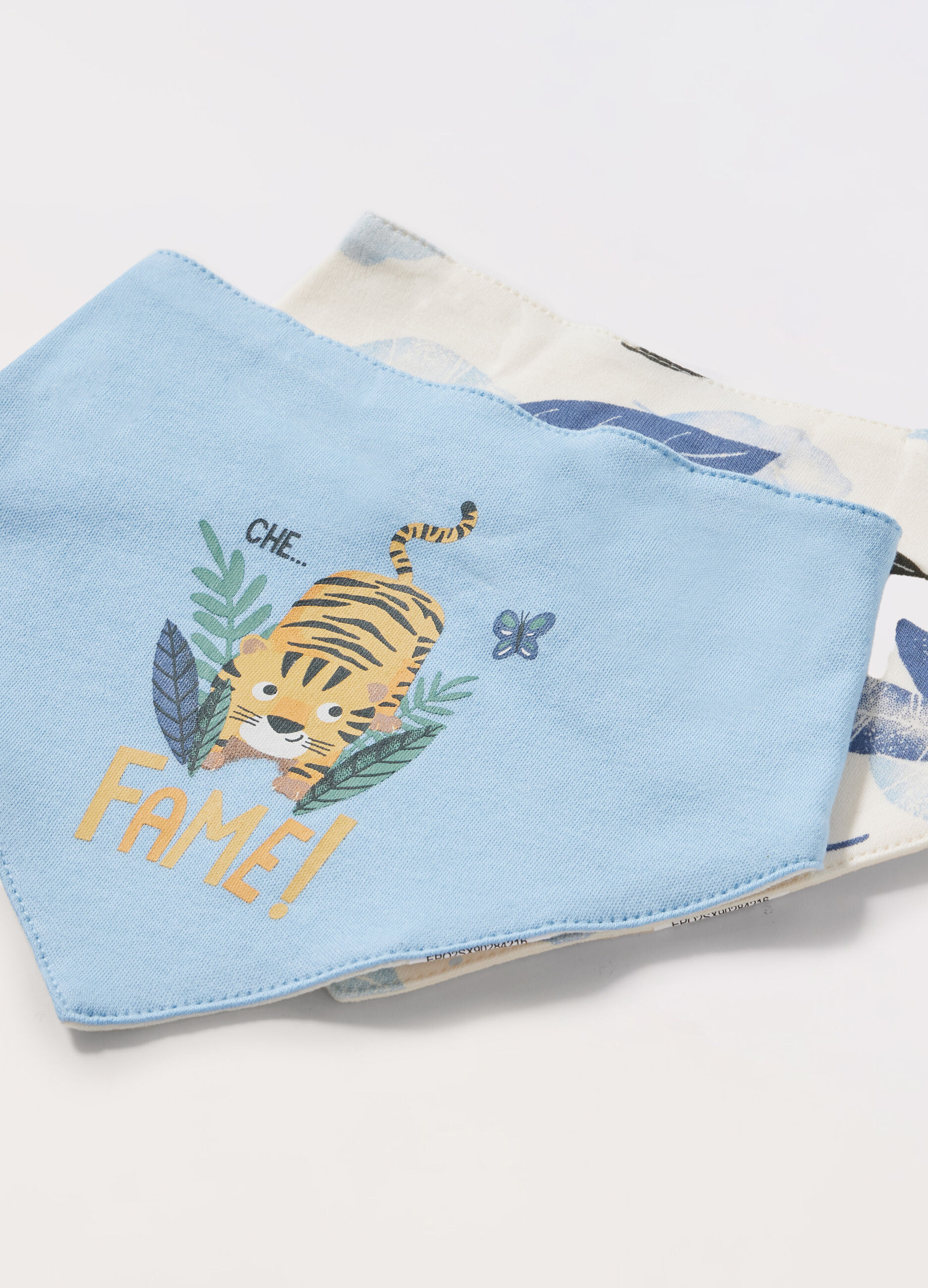 Pack 2 bandana in interlock di puro cotone neonato_1
