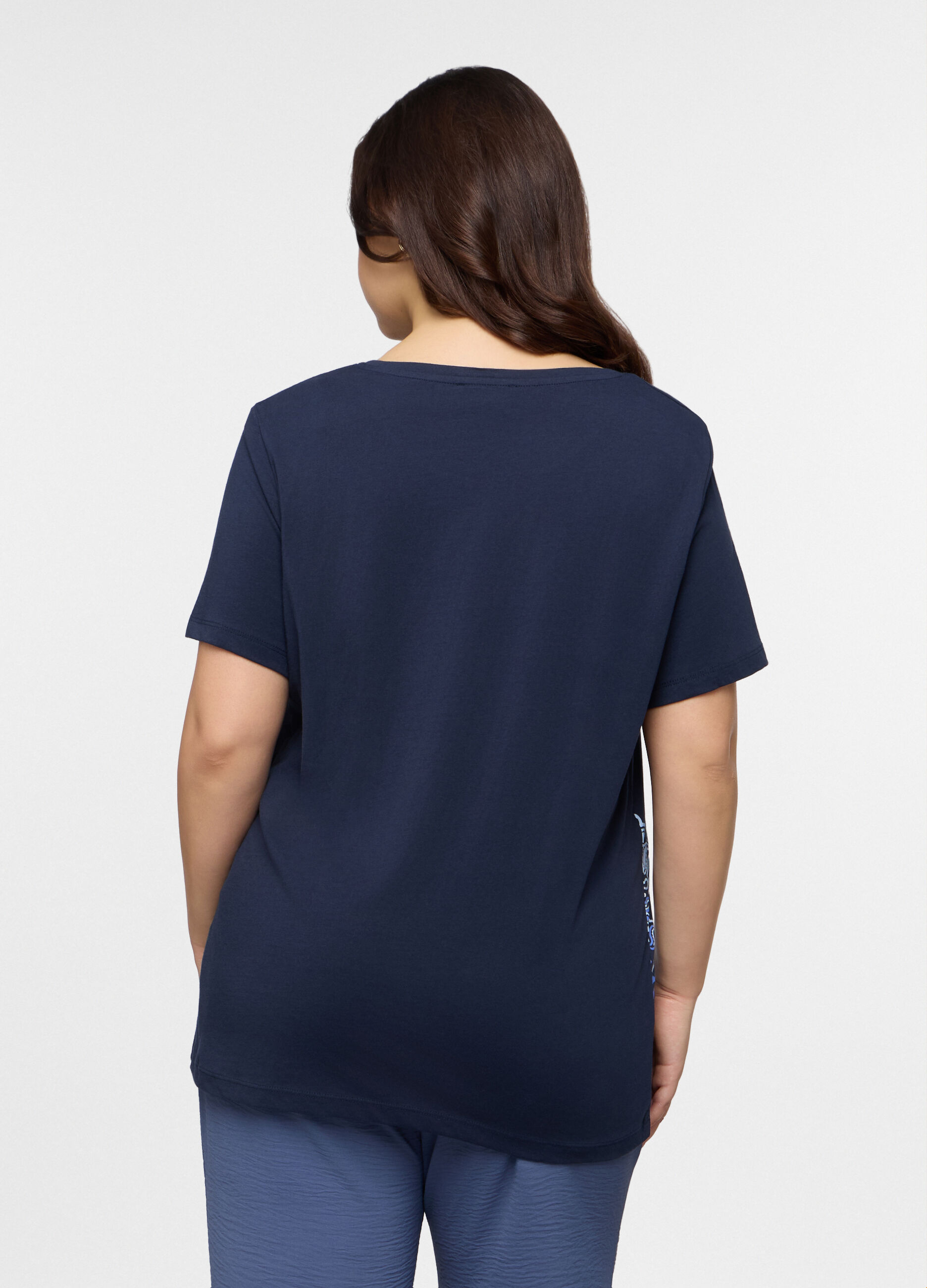 T-shirt girocollo donna curvy_1