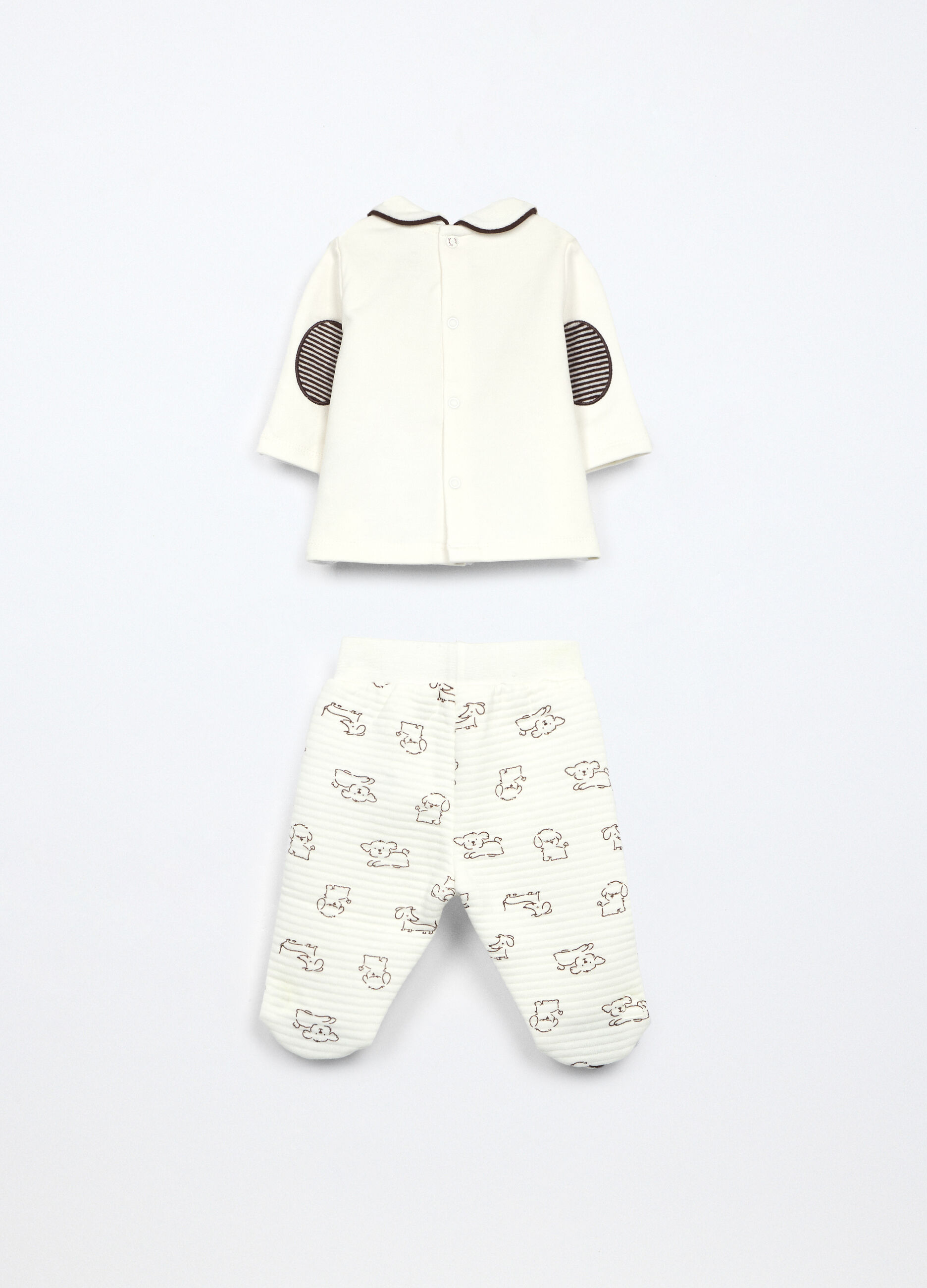 Set in misto cotone fleece neonato_1