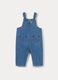 Salopette in denim di cotone misto viscosa bimba_1