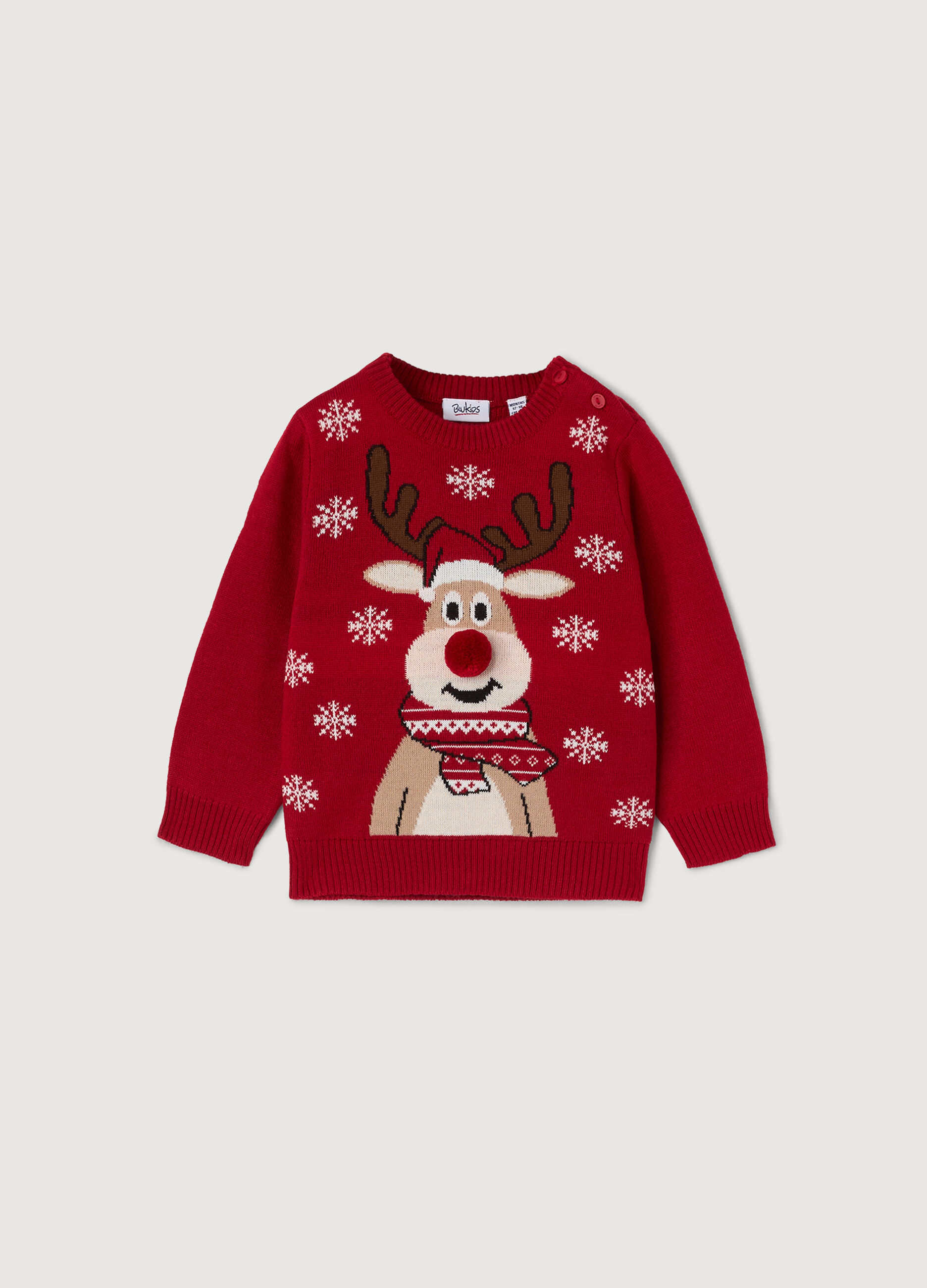 Girocollo tricot Natale neonata_0