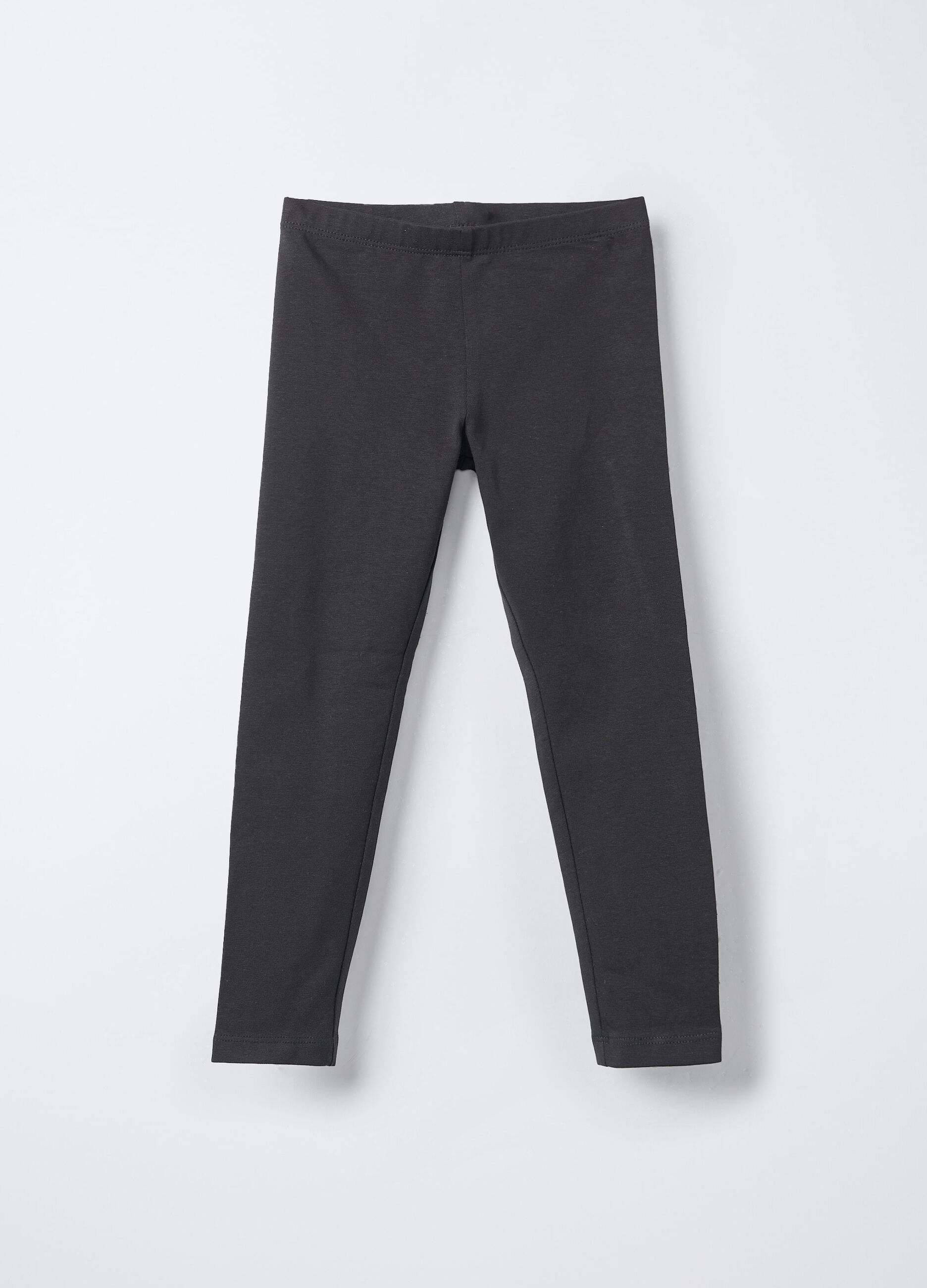 Leggings in jersey di cotone stretch Fit Regular bambina_0