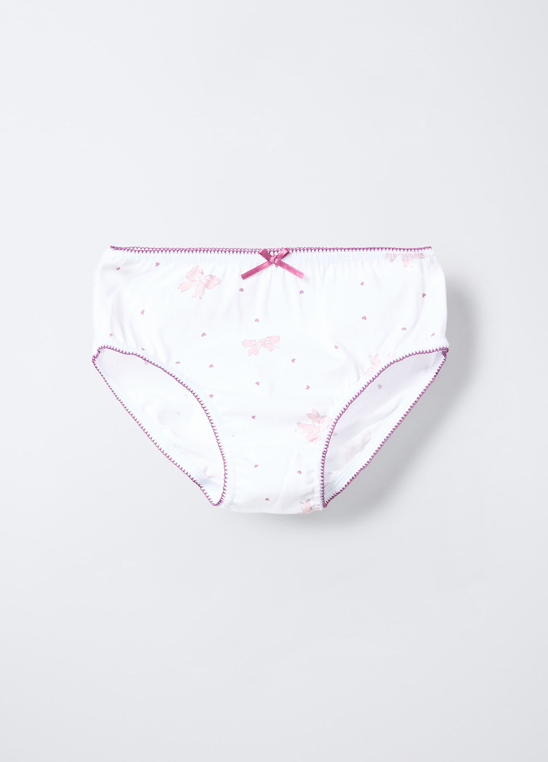 Pack 5 slip in jersey di puro cotone bambina_1