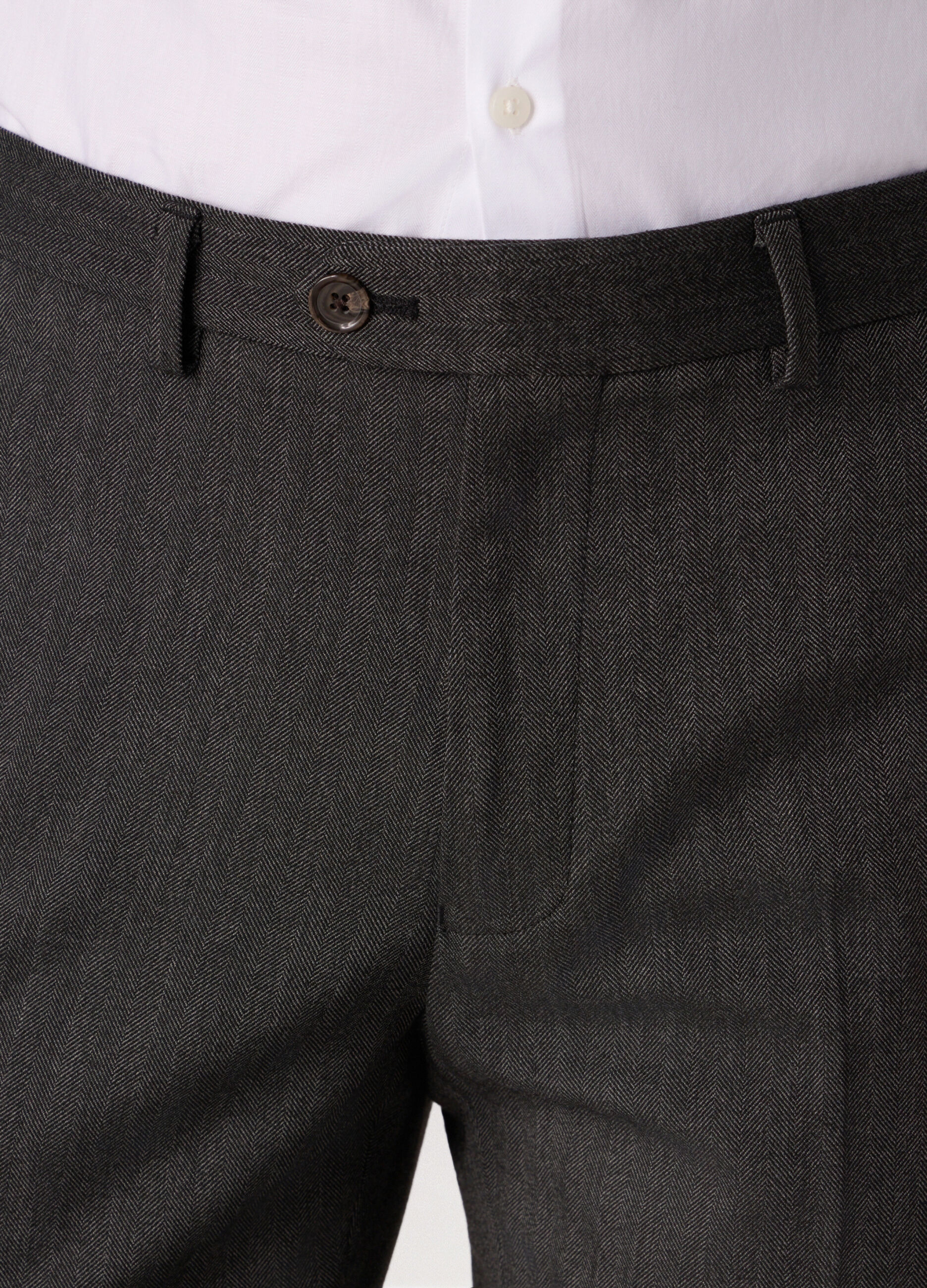 Pantalone slim con micromotivo uomo_2