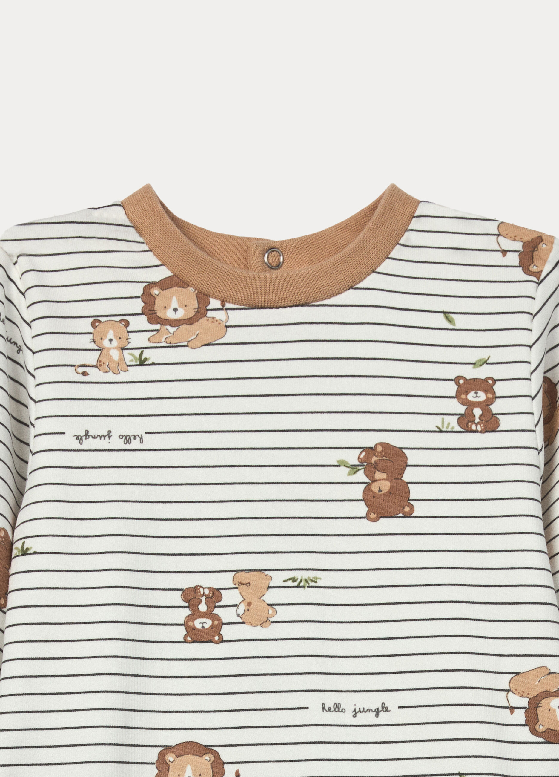 Tutina in french terry di cotone stretch neonato_2