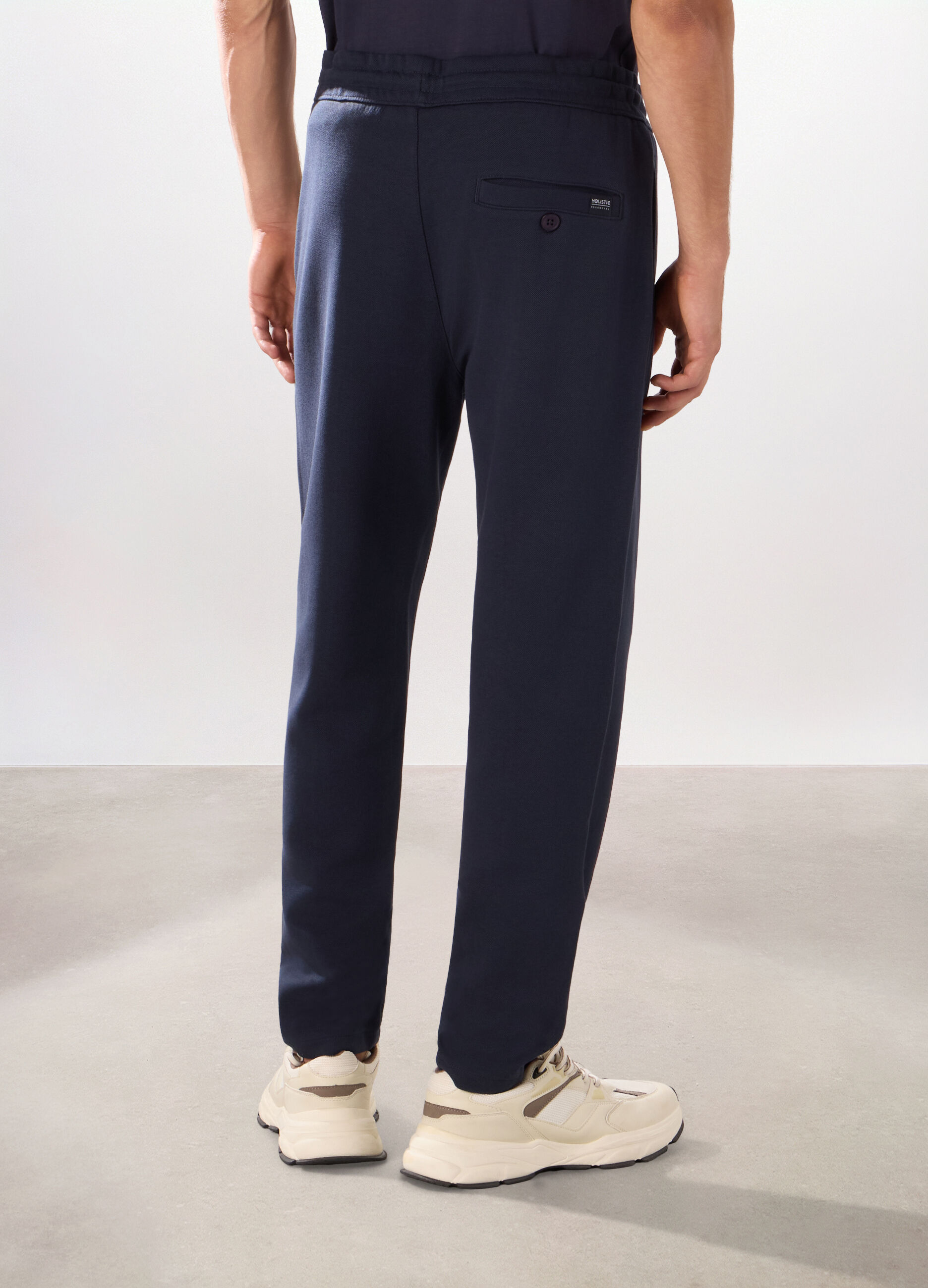 Jogger in interlock di cotone uomo_1