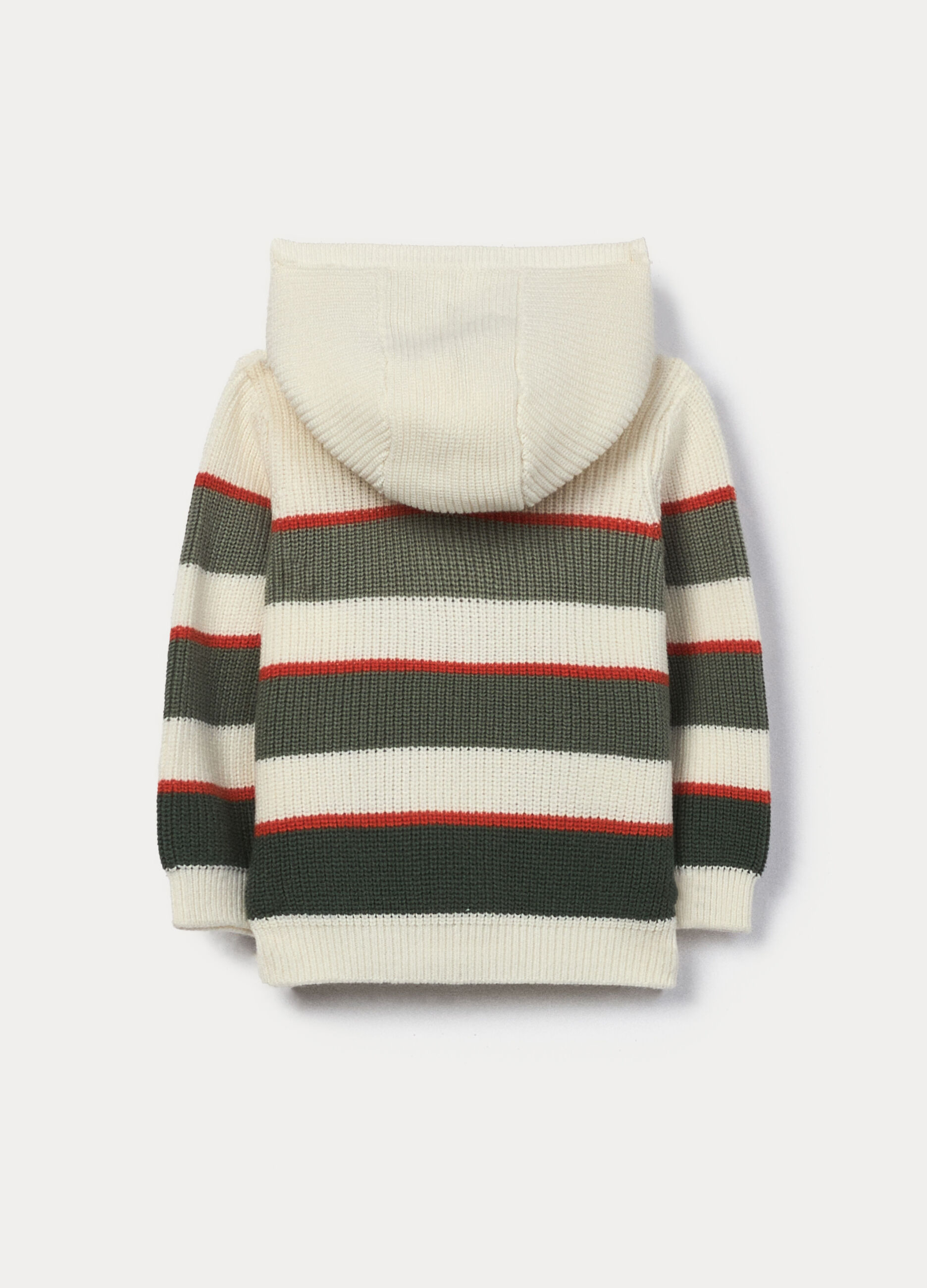 Cardigan tricot in puro cotone neonato_1