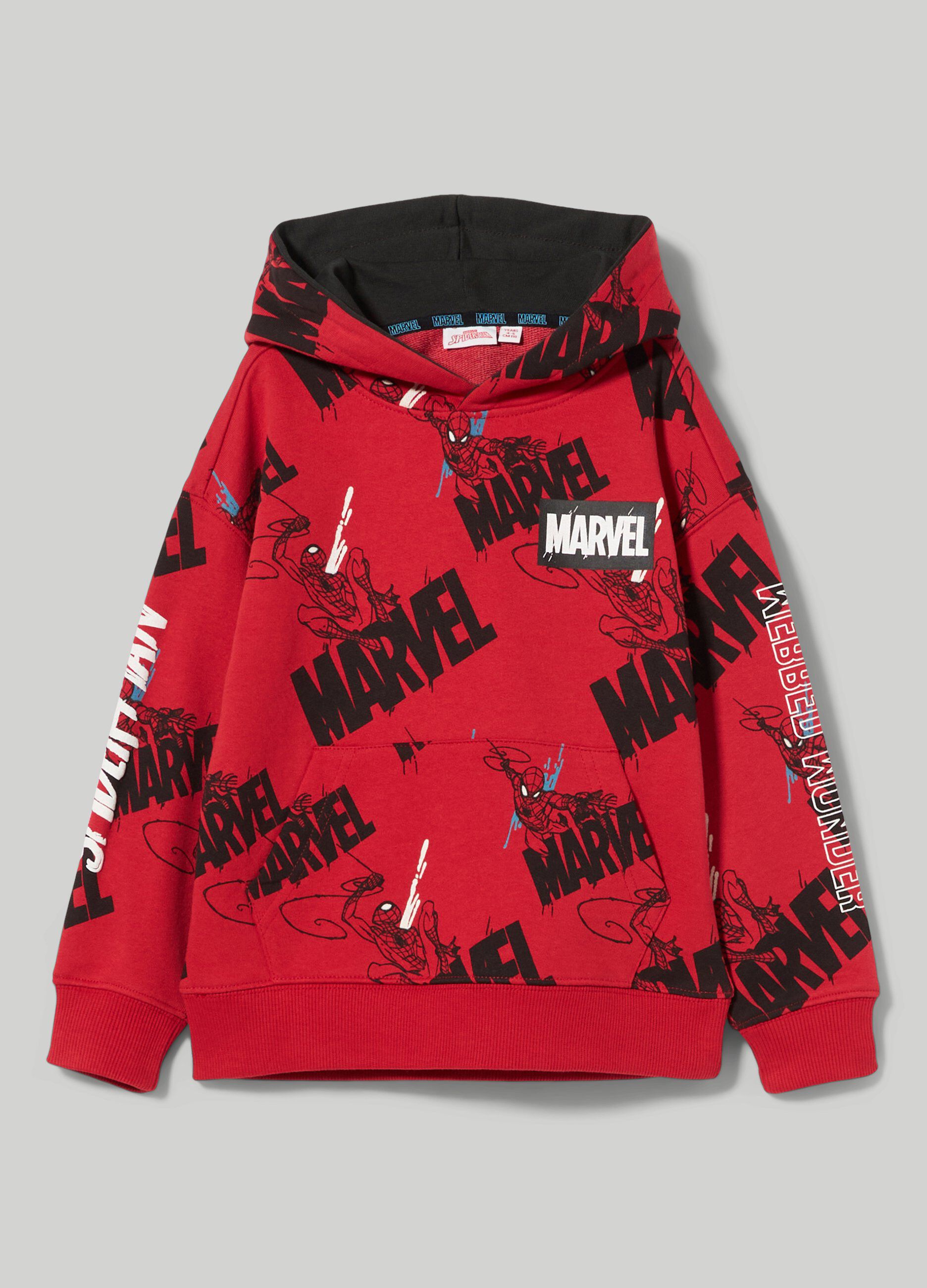 Felpa Spider Man con cappuccio bambino