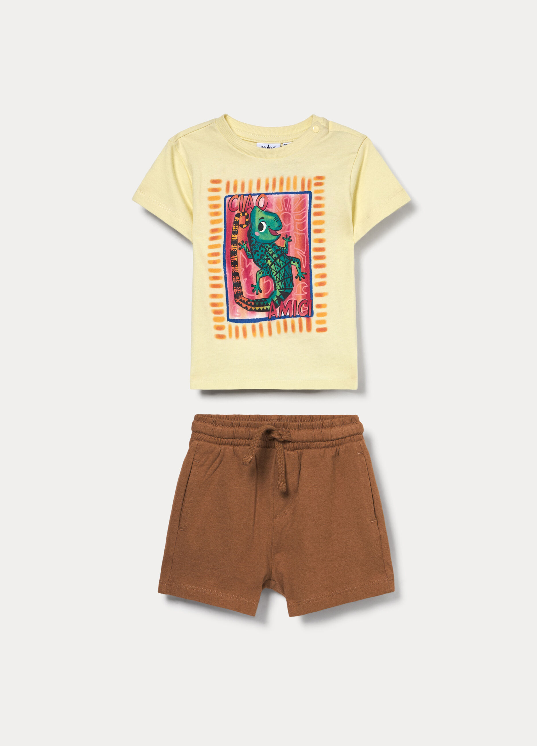 Jogging set in jersey di puro cotone bimbo_0