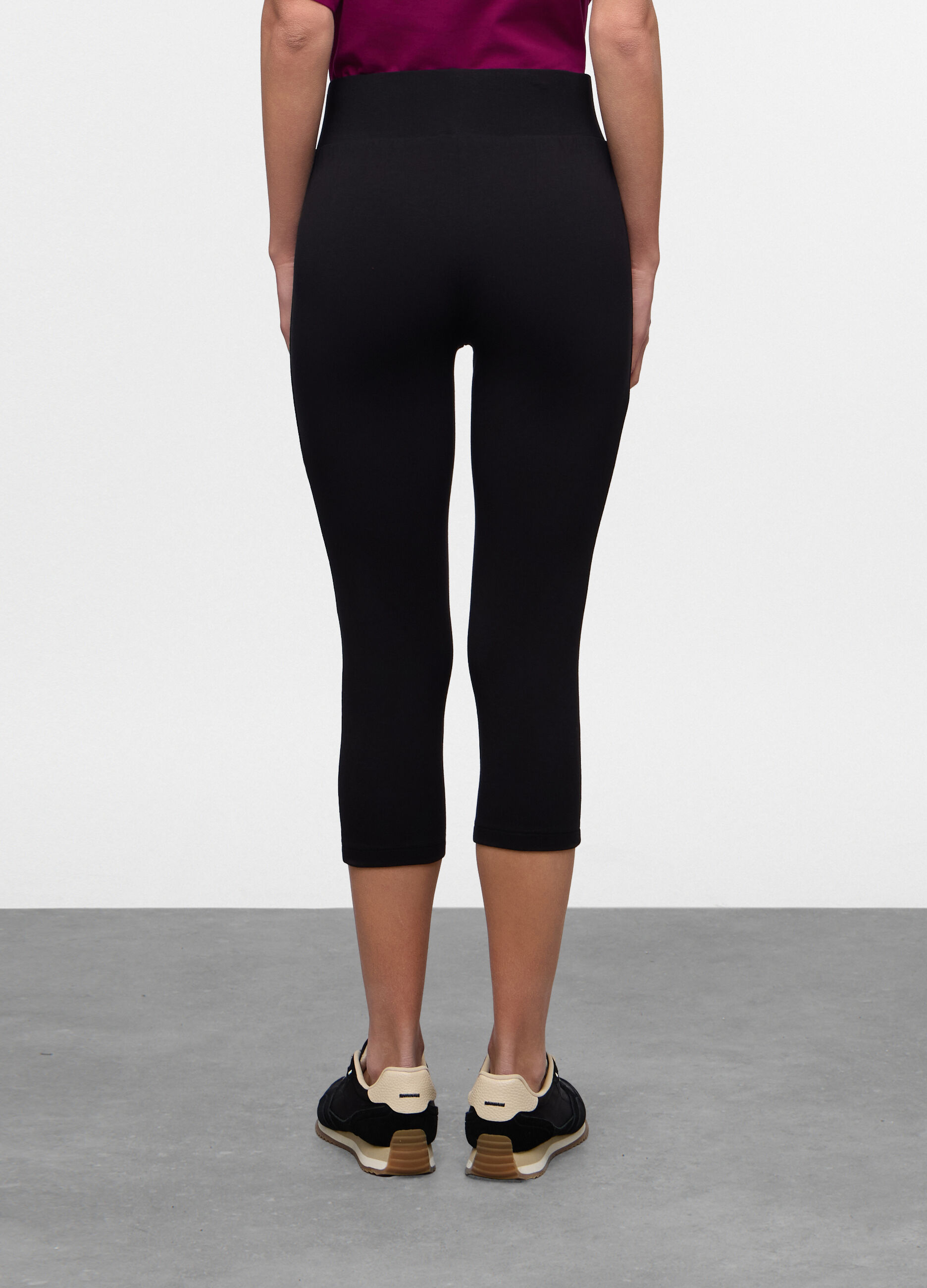 Leggings Capri Fit Skinny in jersey di cotone stretch donna_1