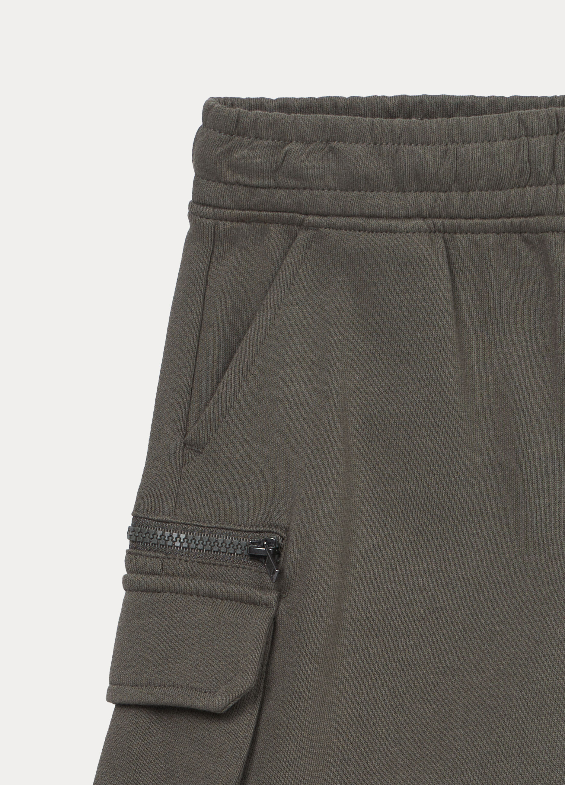 Shorts cargo in french terry di puro cotone bambino_2