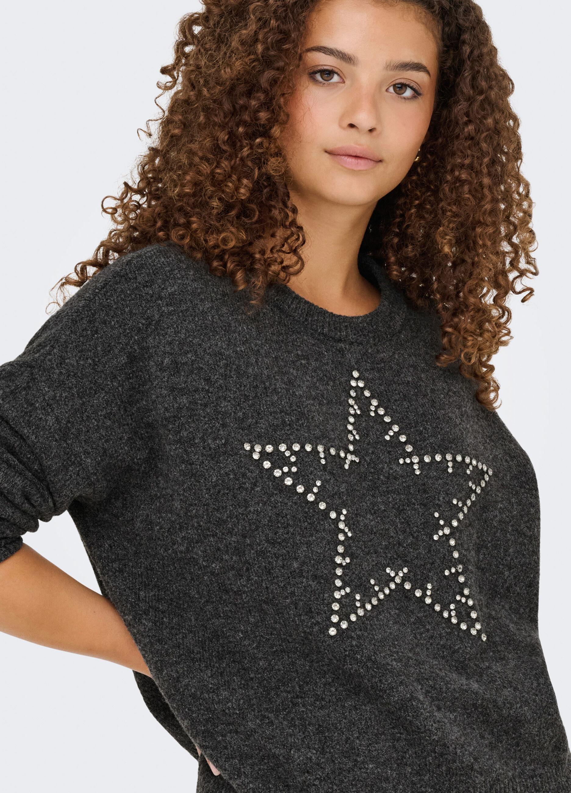 Pullover con strass donna_3