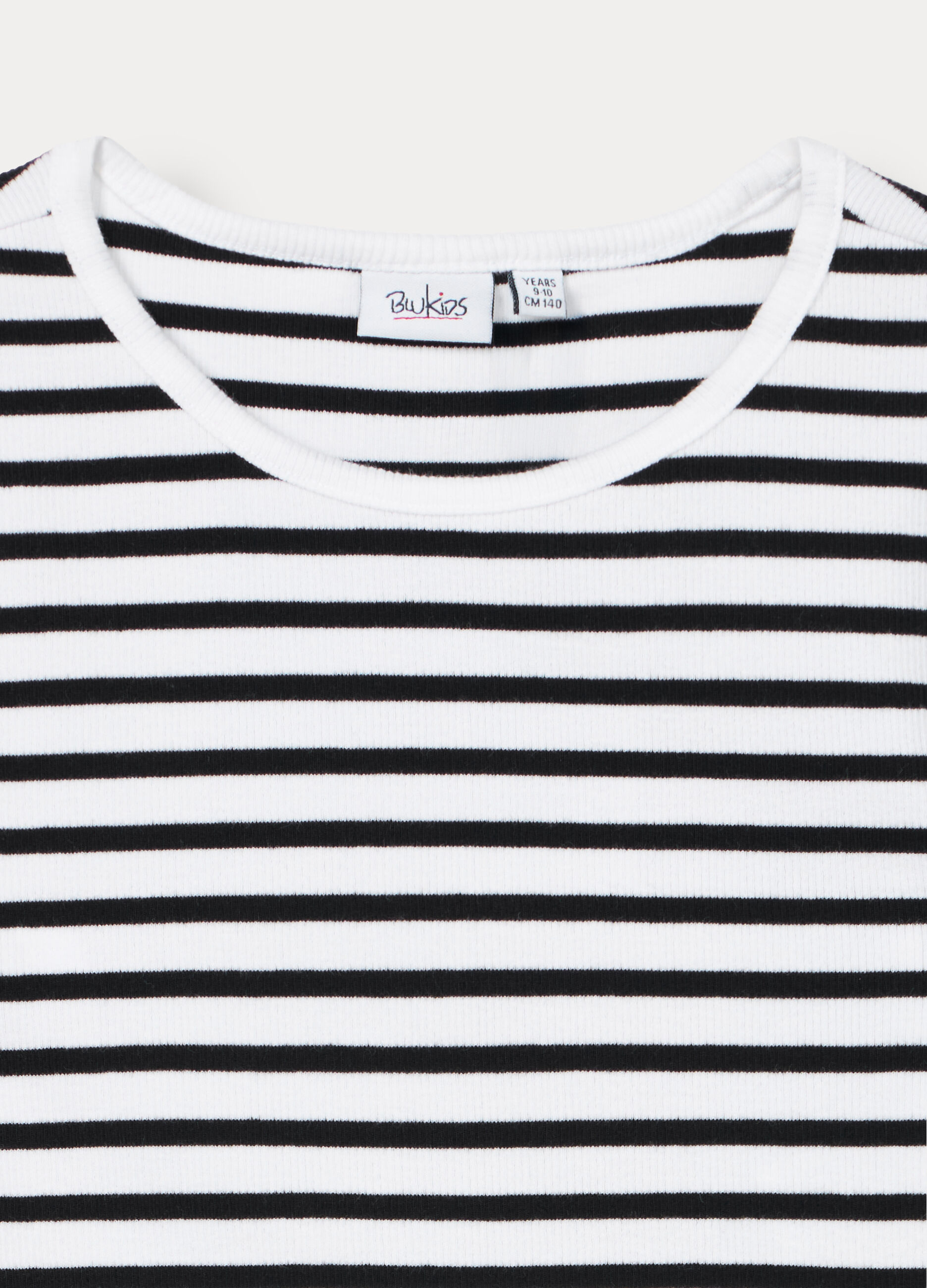 T-shirt in costina misto cotone ragazza_2