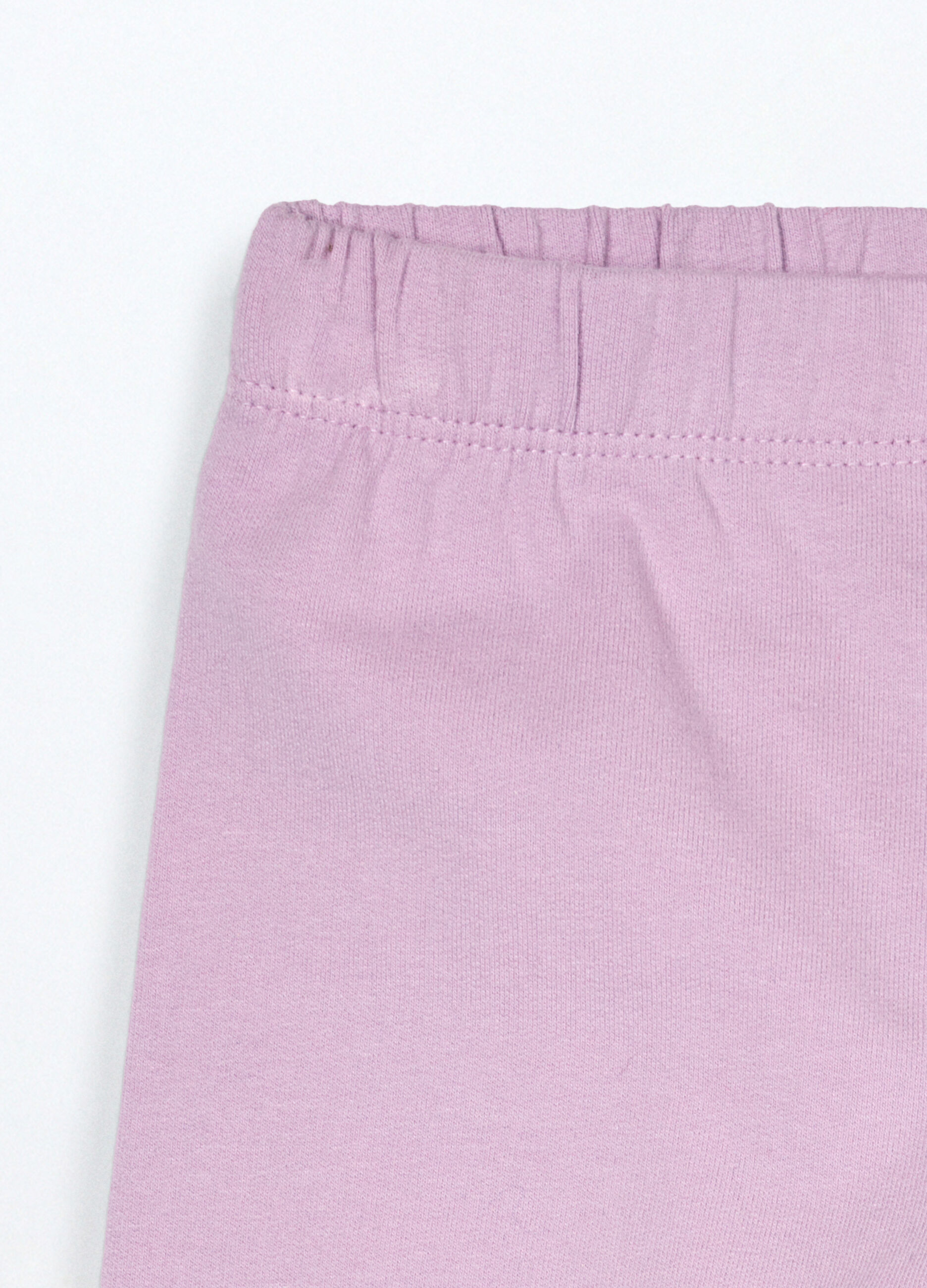 Leggings in cotone fleece stretch neonata_2