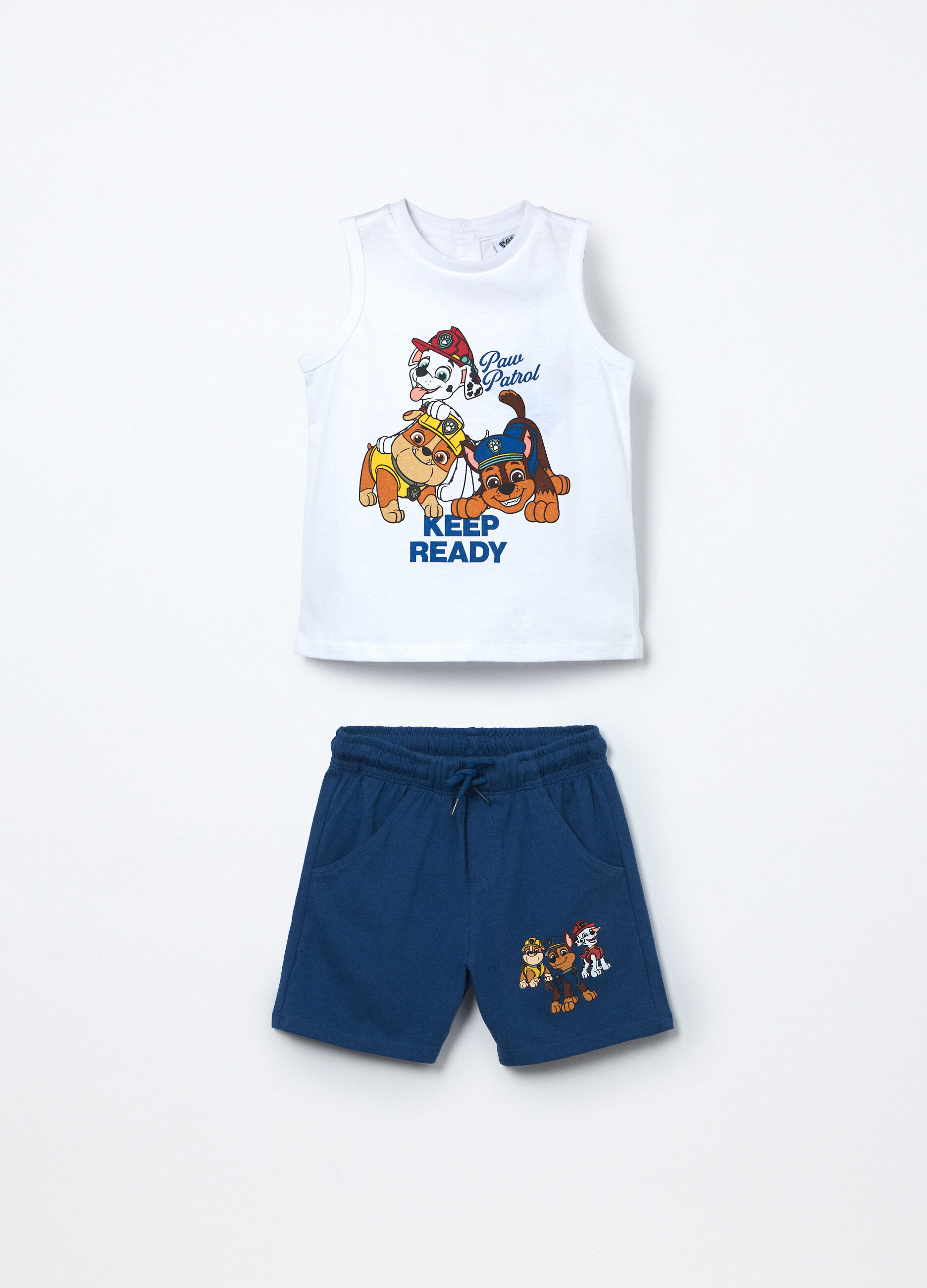 Jogging set Paw Patrol in jersey di puro cotone neonato_0