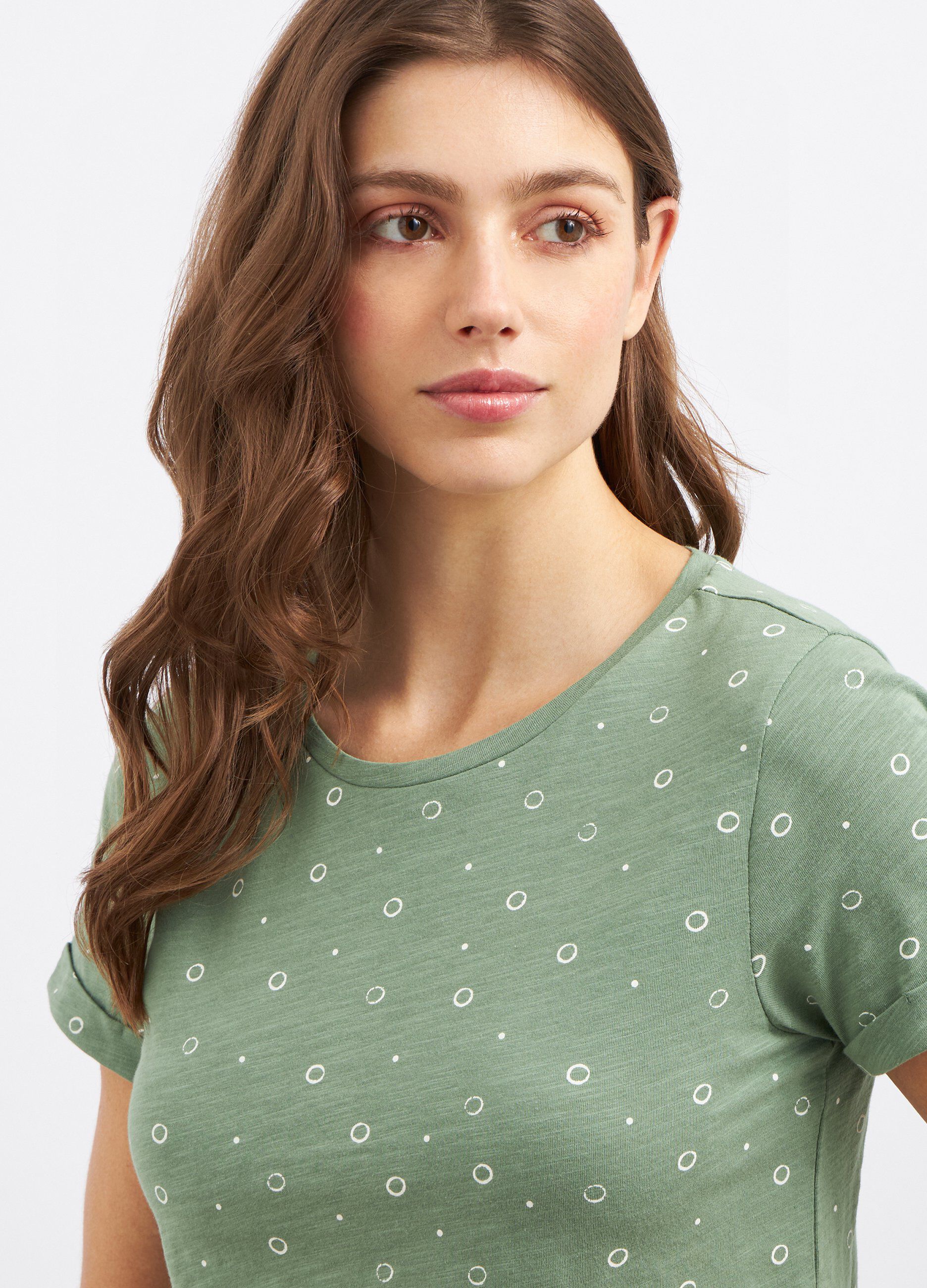 T-shirt in puro cotone con stampa donna_2
