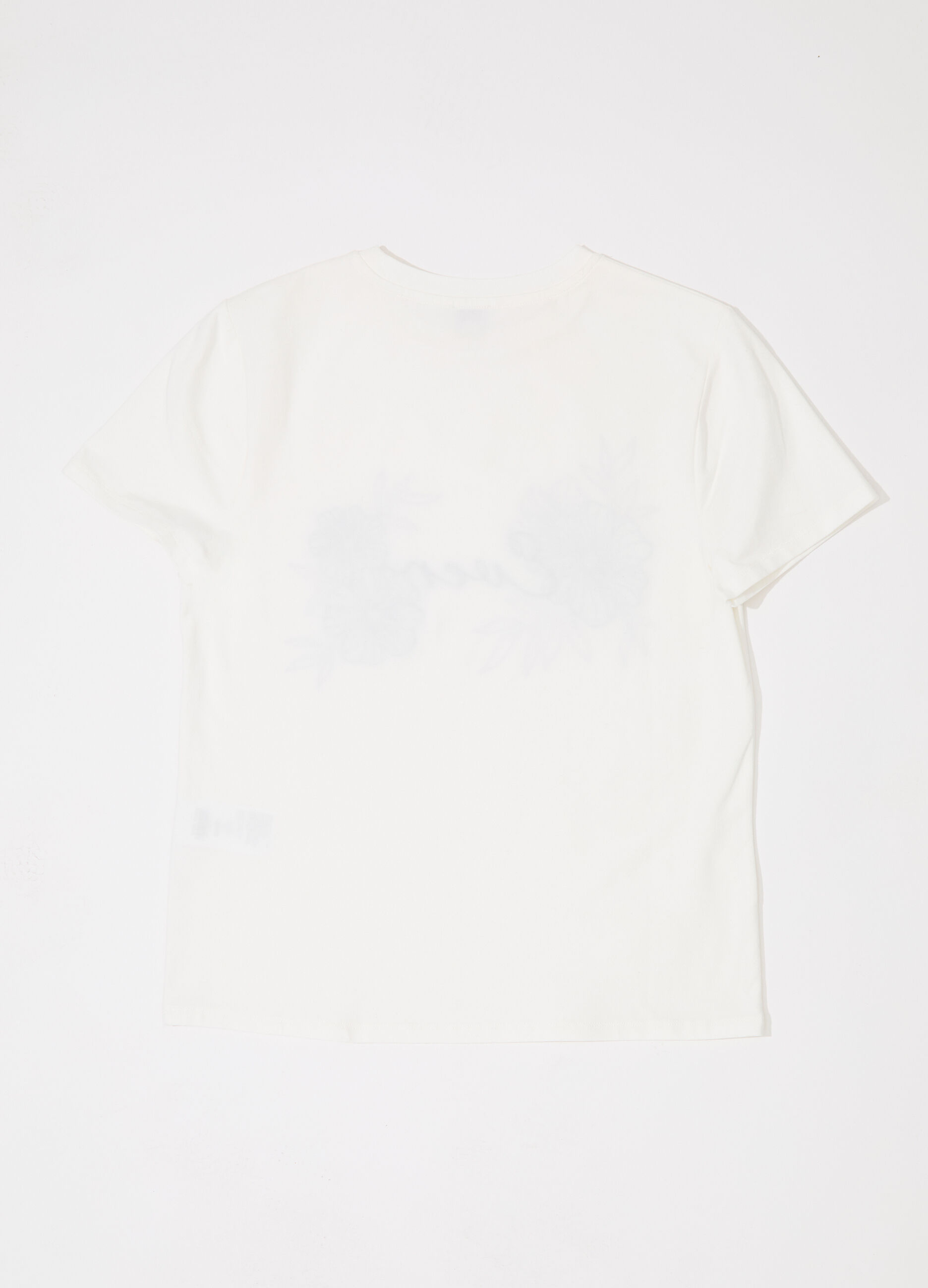 T-shirt in cotone stretch con ricami donna_5