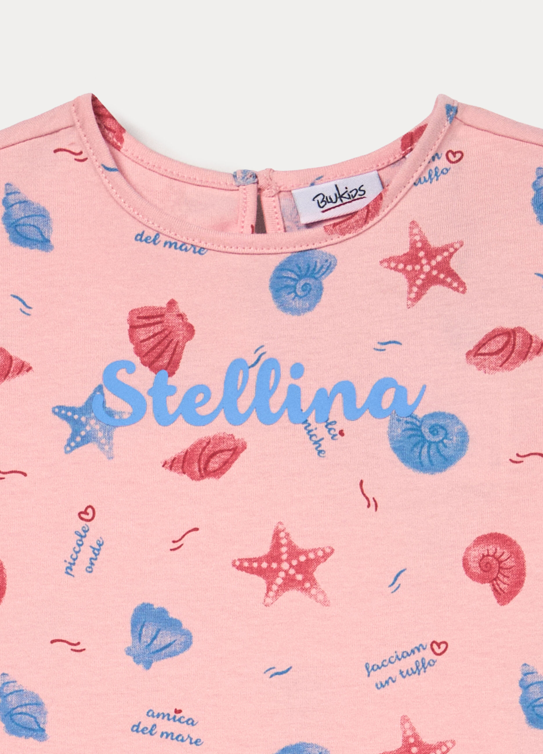 T-shirt girocollo in puro cotone bimba_2